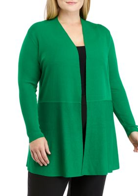 Women's plus size hot sale fleece cardigans