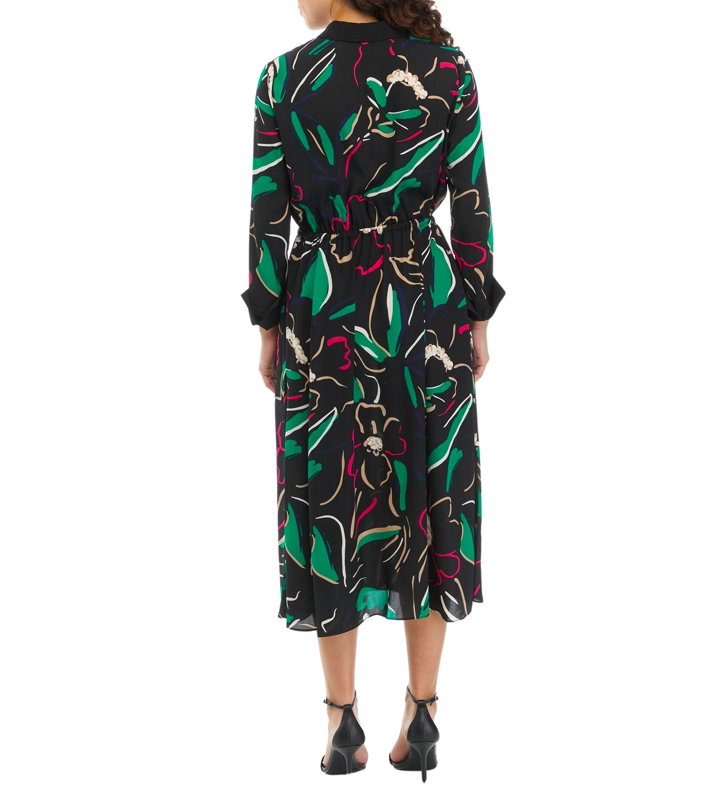 Petite Printed Shirtdress