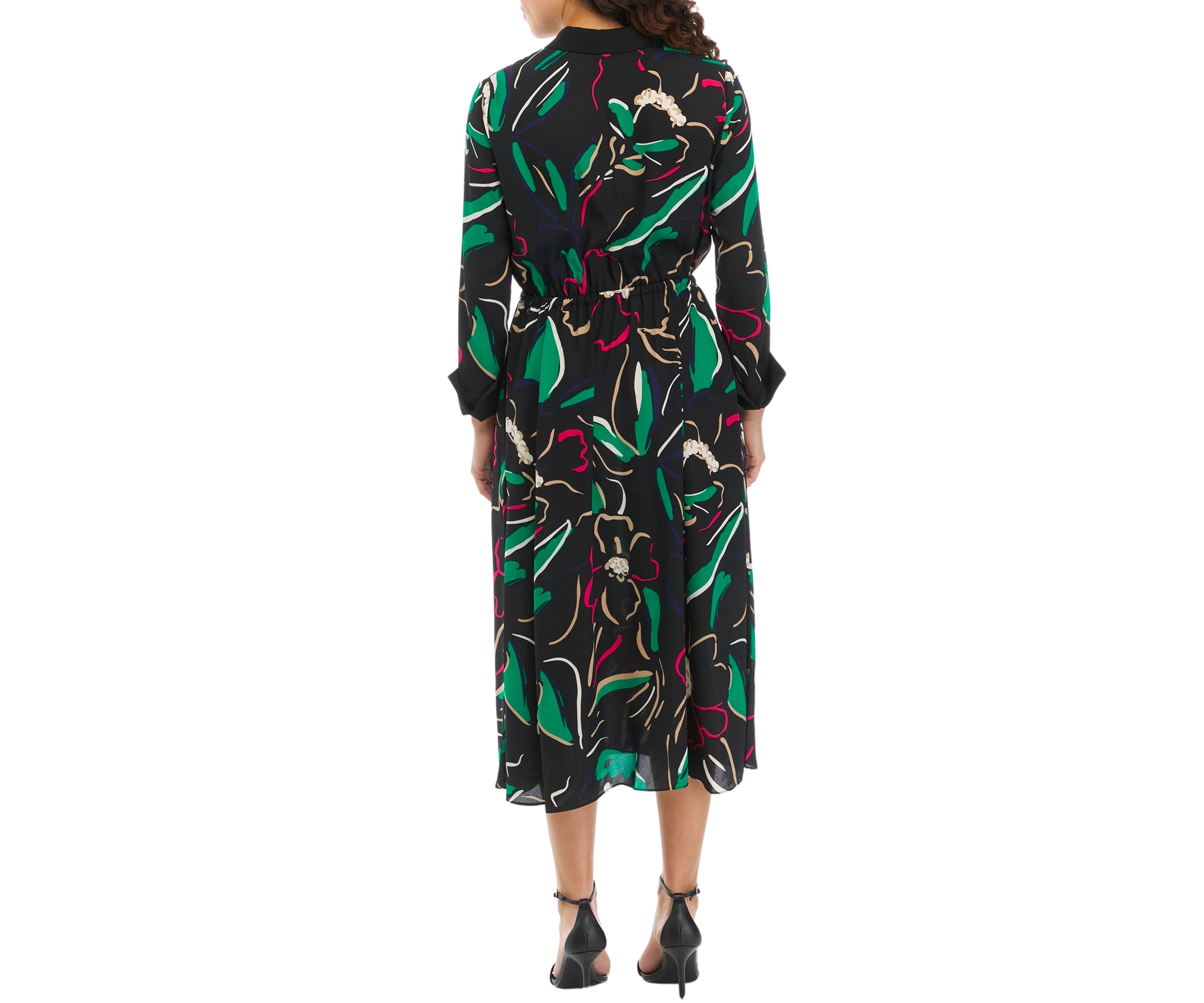 Petite Printed Shirtdress
