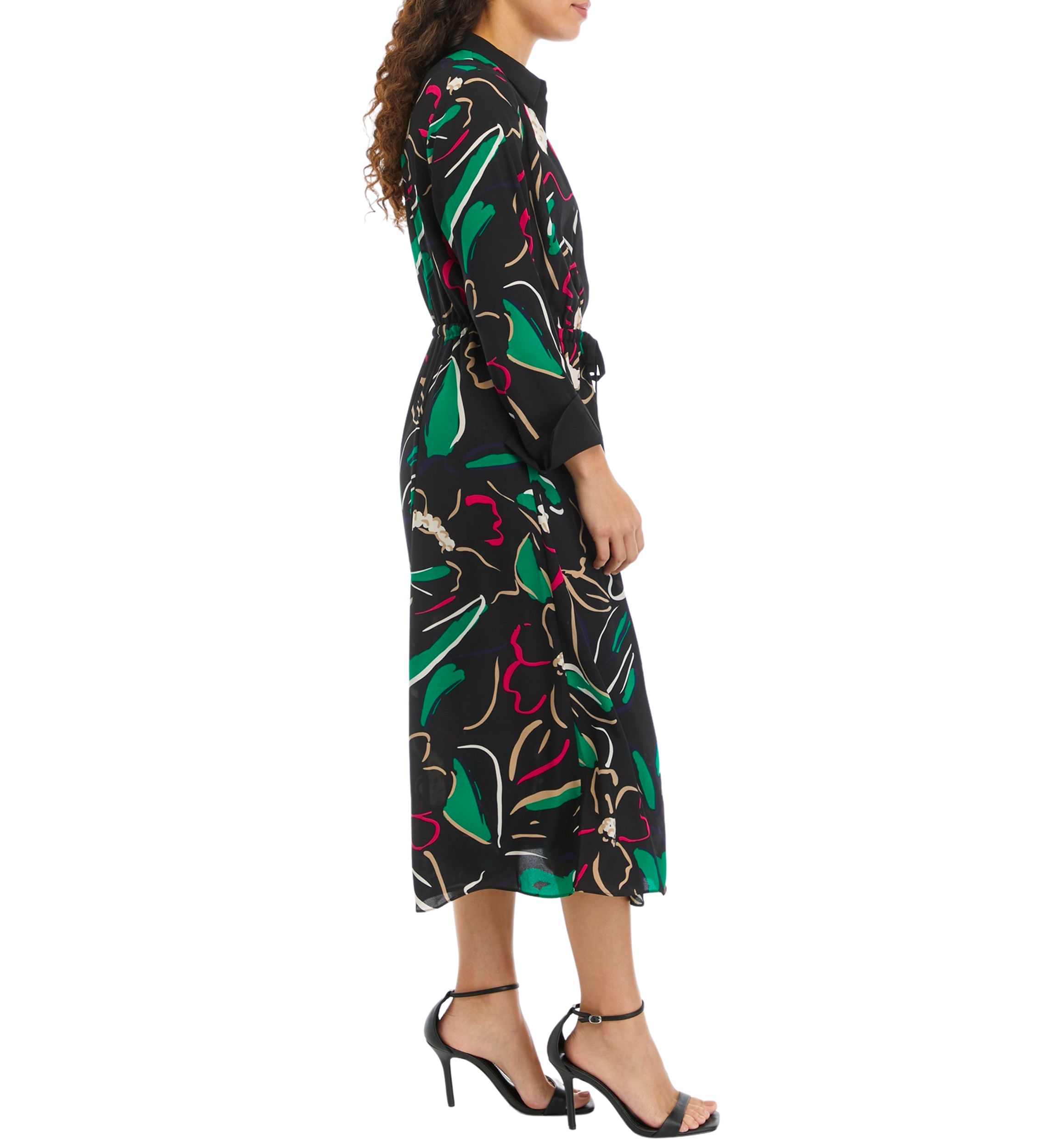 Petite Printed Shirtdress