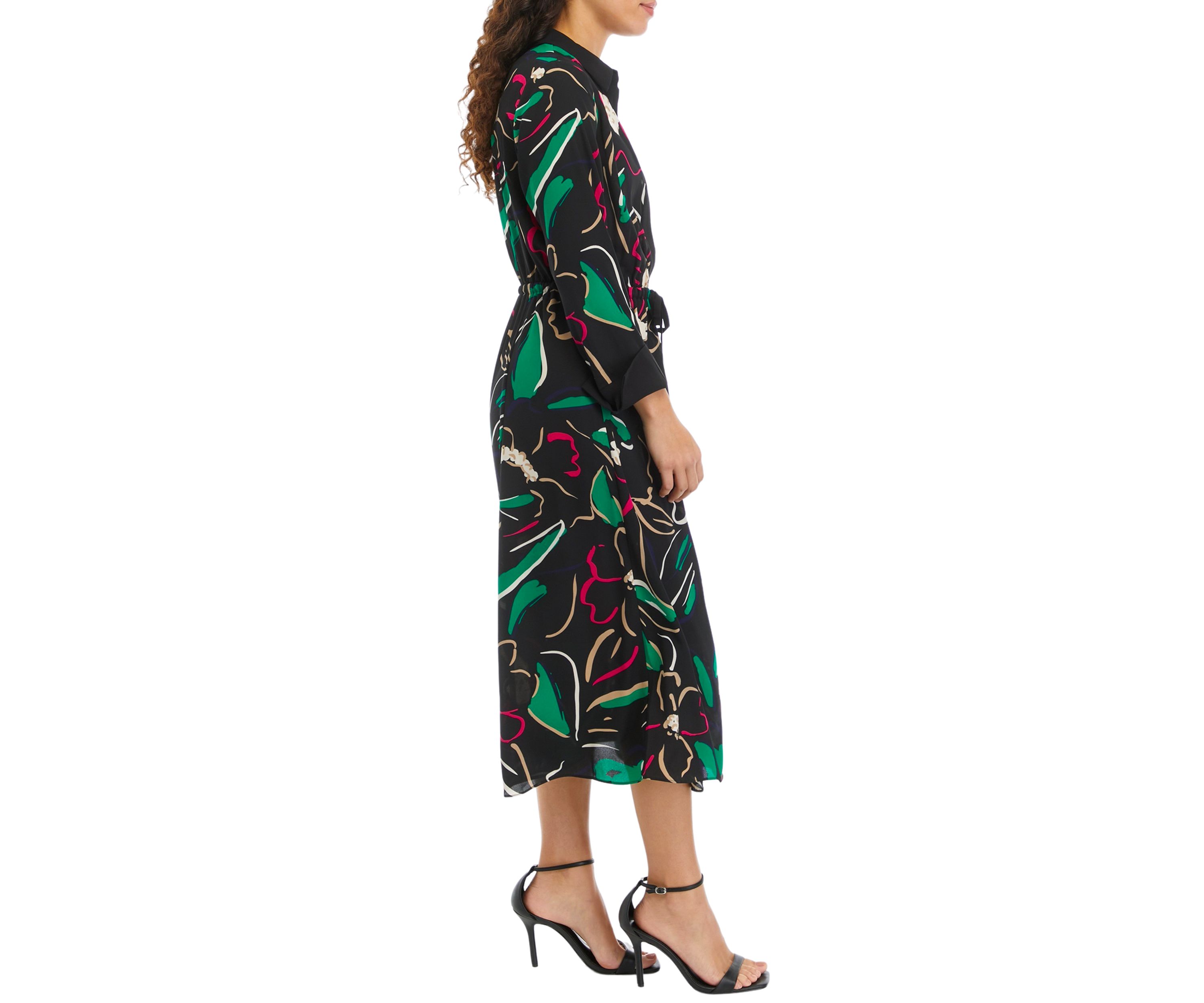 Petite Printed Shirtdress