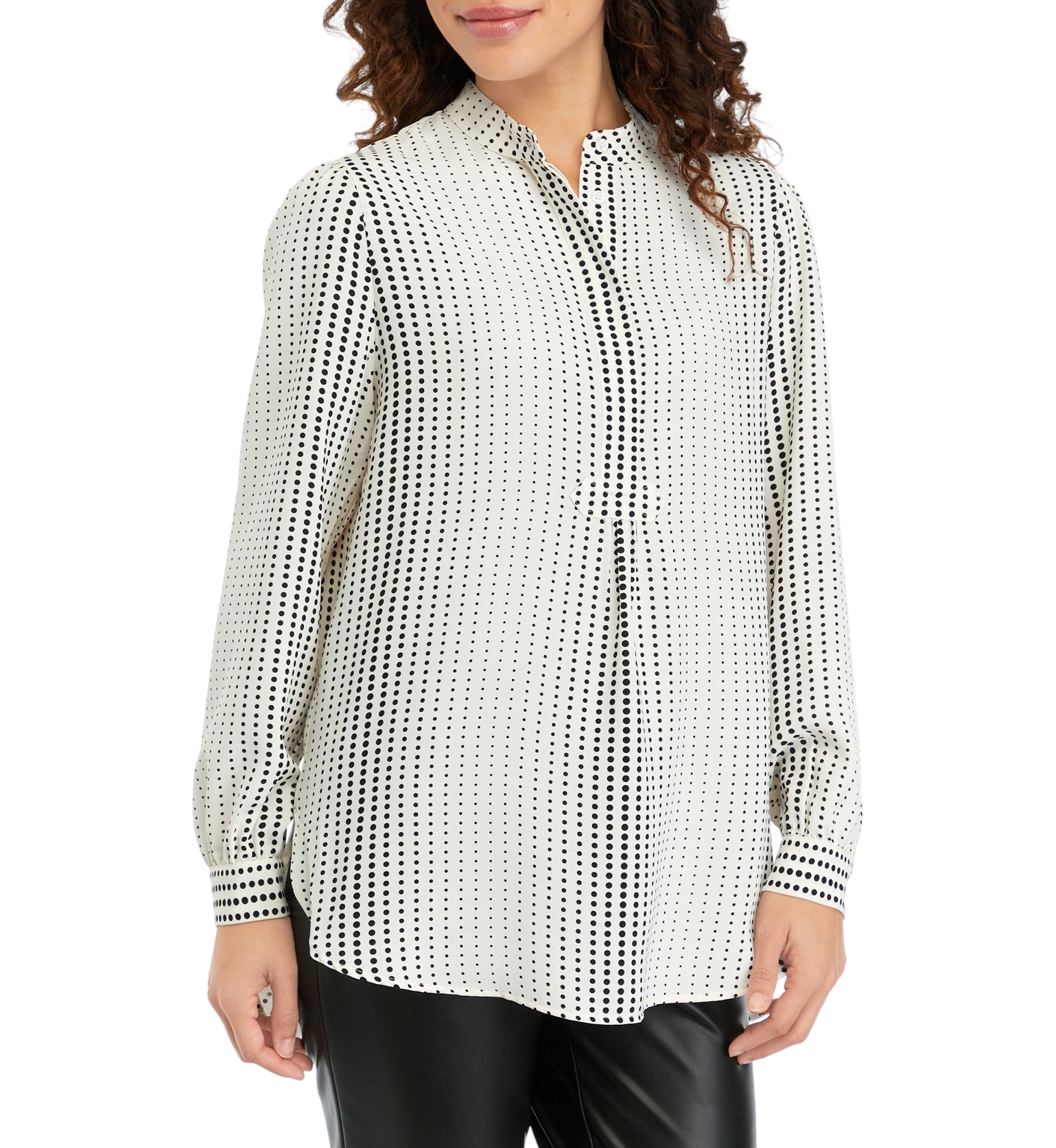 Petite Printed Popover Tunic 