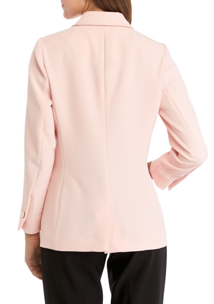 Petite Vision Twill Open Notch Collar Jacket