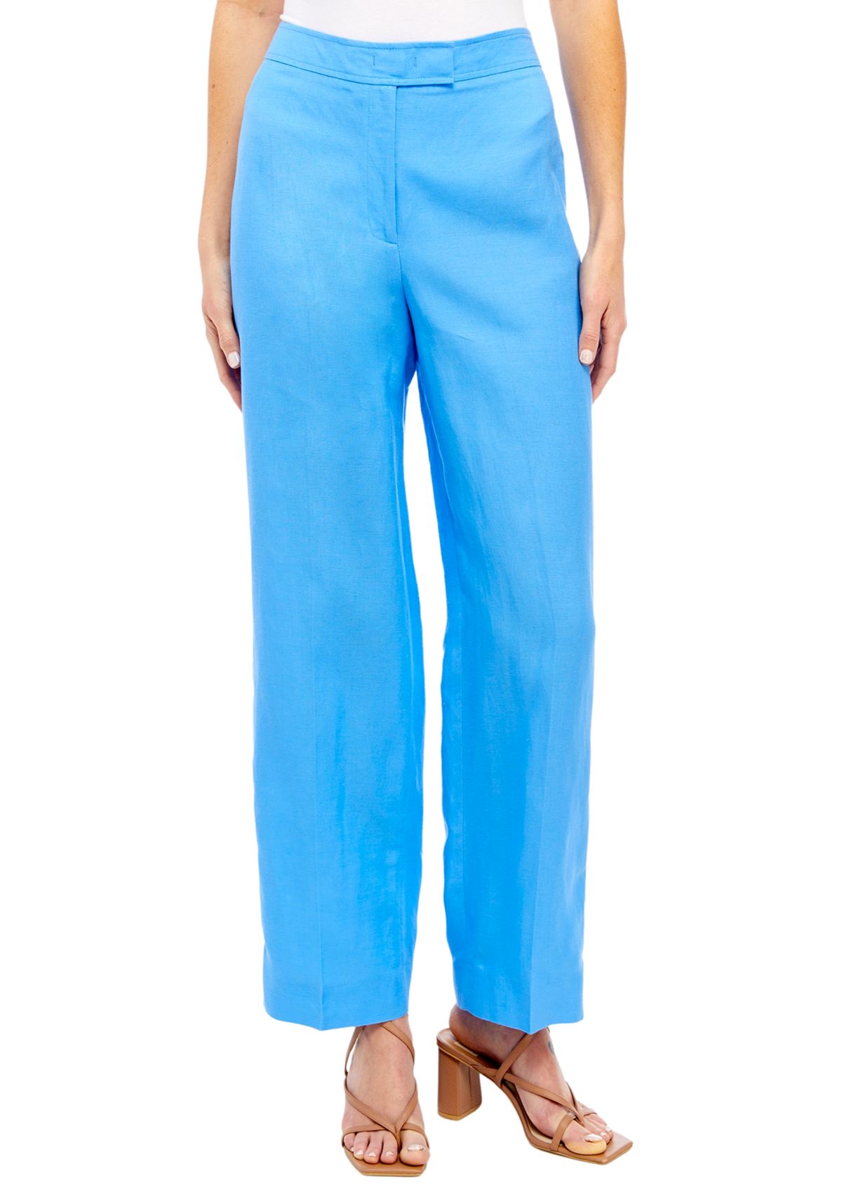 Petite The Jillian Fly Front Wide Leg Pants