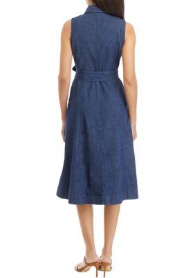 Women's Sleeveless Shirtdress