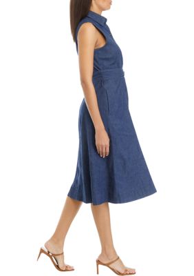 Women's Sleeveless Shirtdress