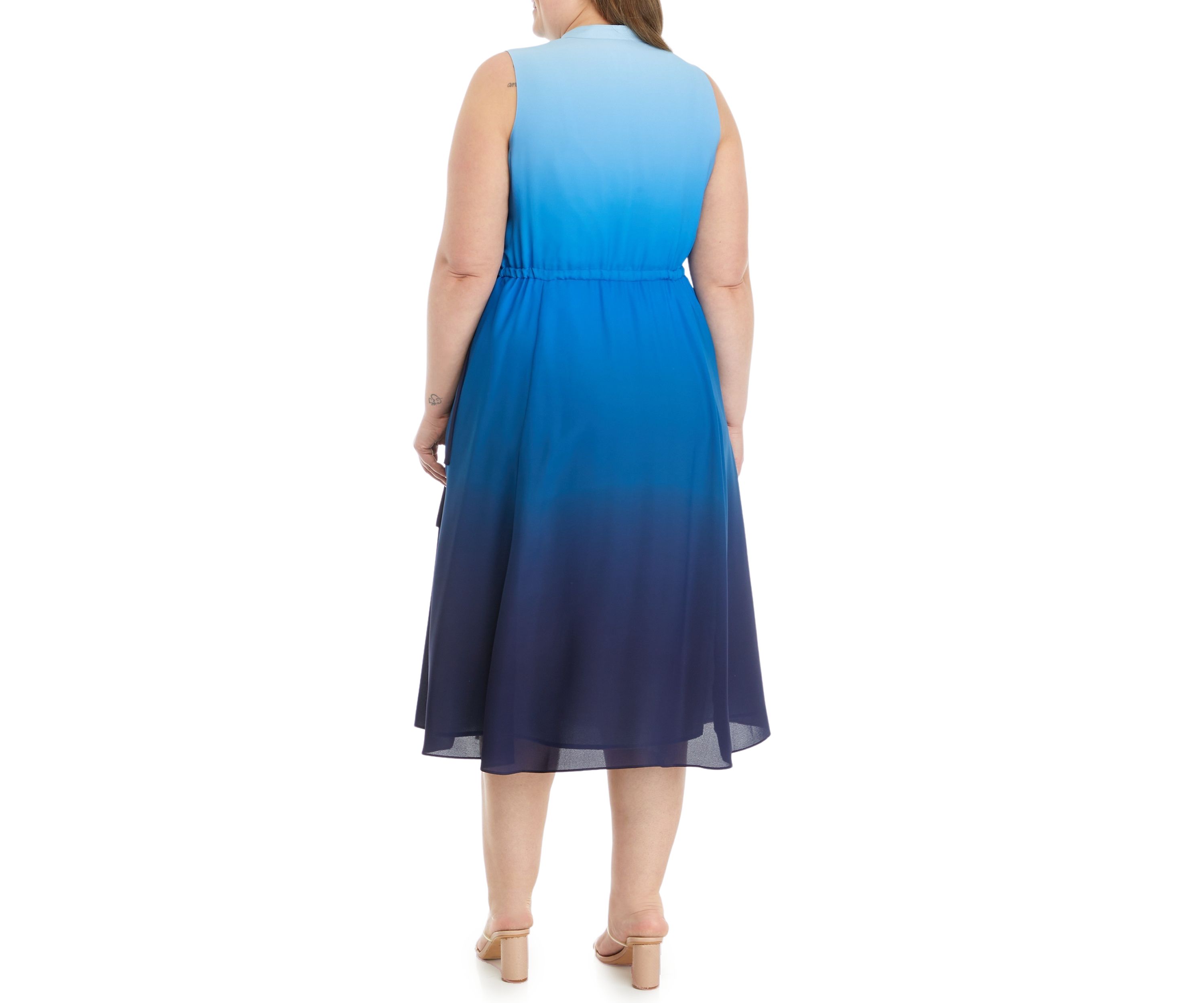 Plus Size Jenna Drawstring Midi Dress