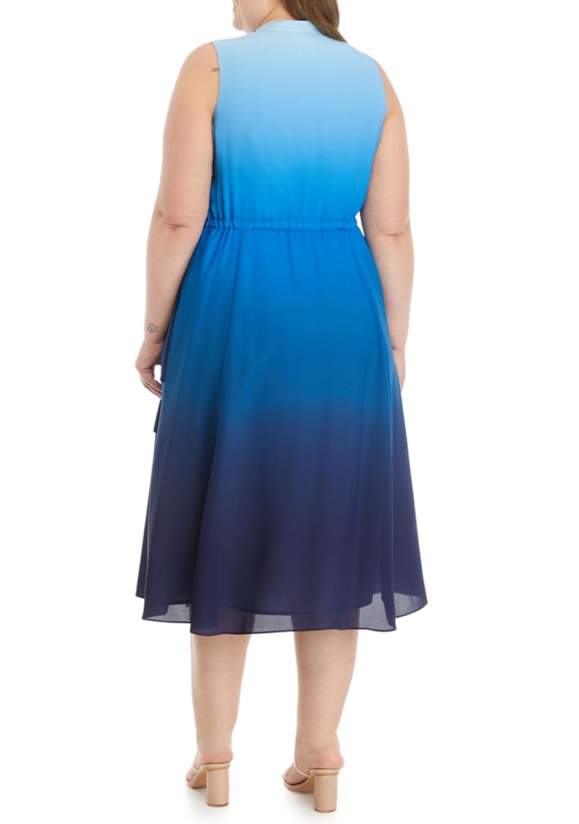 Plus Size Jenna Drawstring Midi Dress