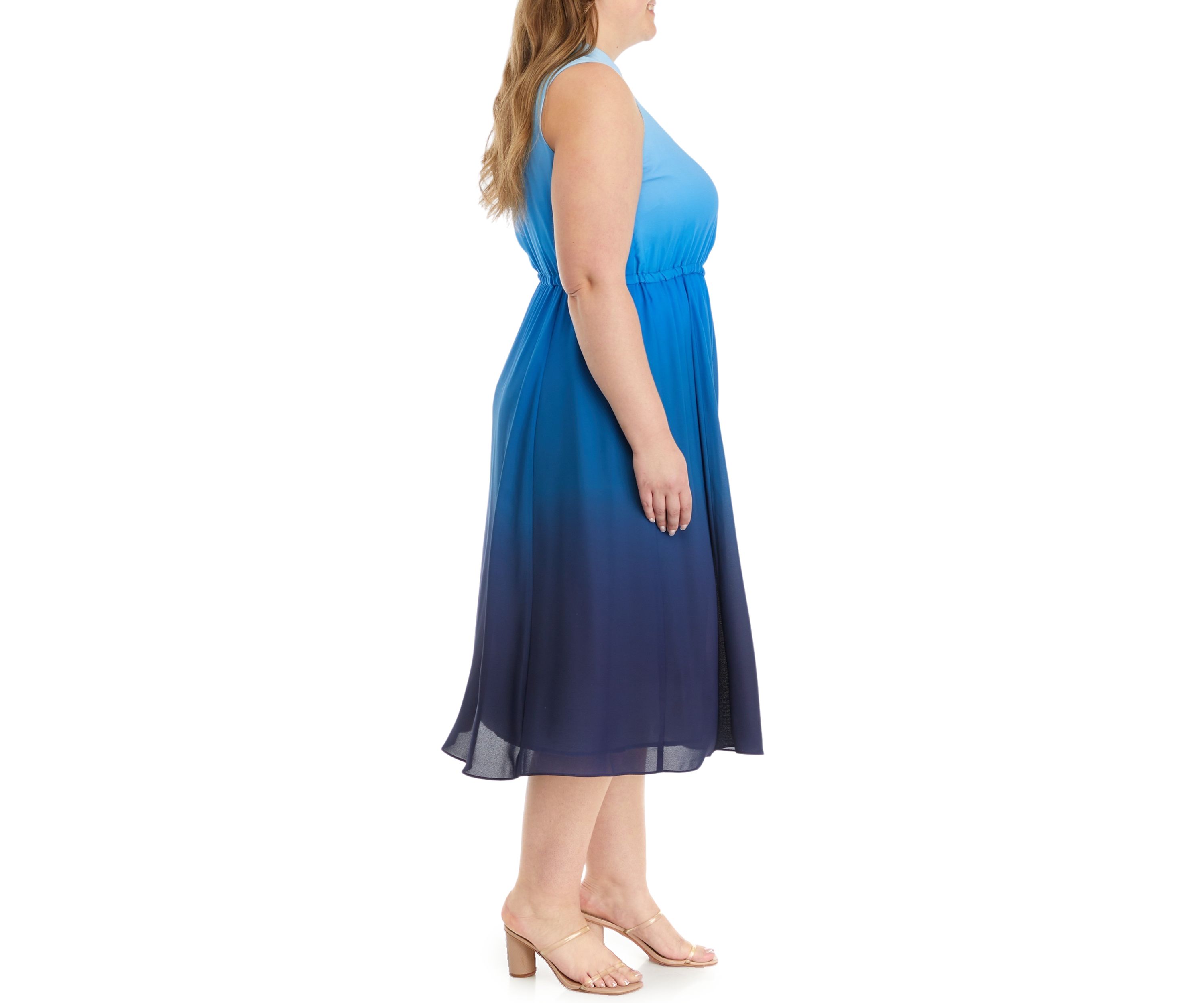 Plus Size Jenna Drawstring Midi Dress