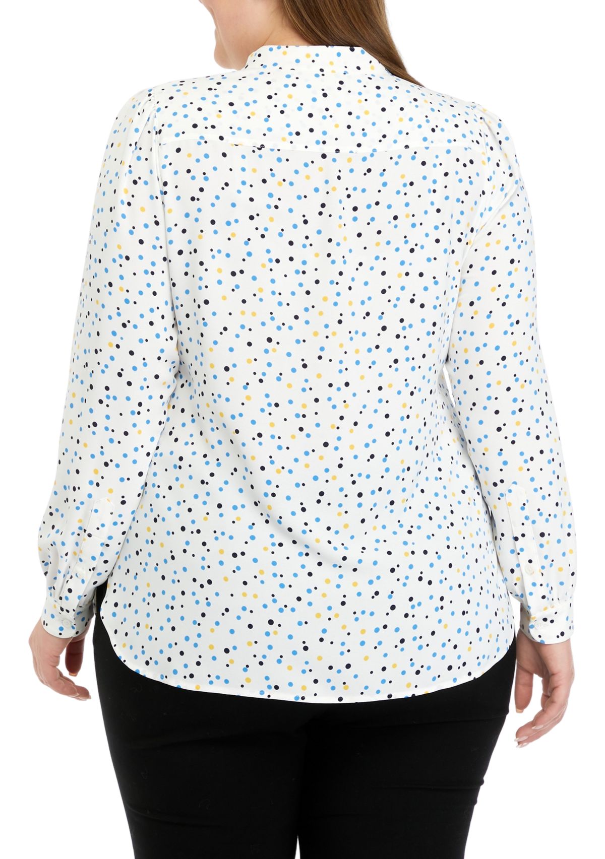 Plus Size Ritz Dot Poet Blouse