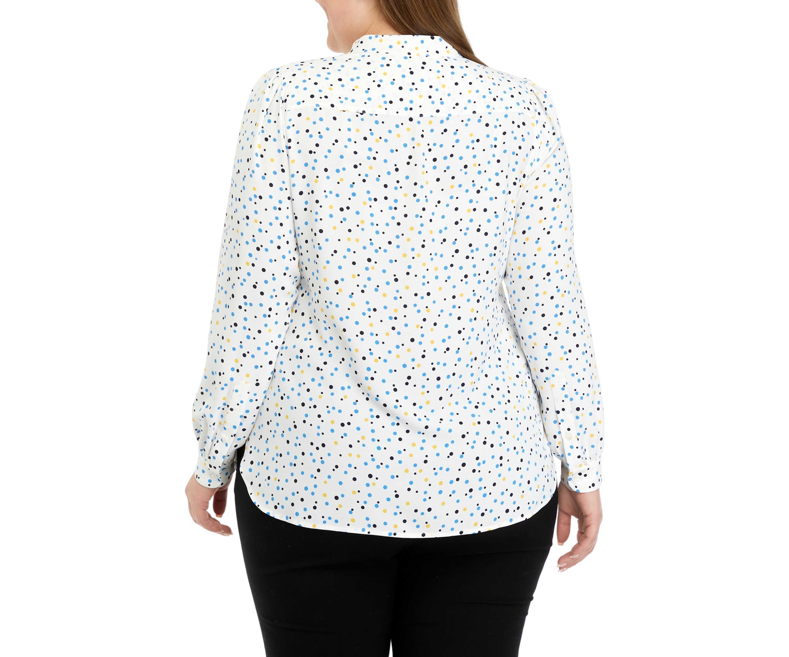Plus Size Ritz Dot Poet Blouse