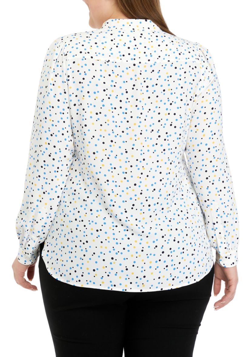Plus Size Ritz Dot Poet Blouse