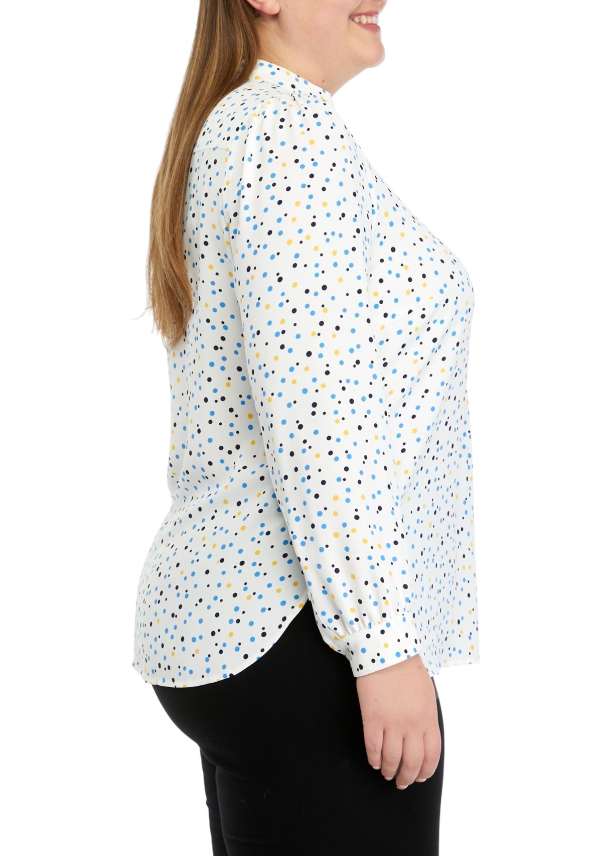 Plus Size Ritz Dot Poet Blouse