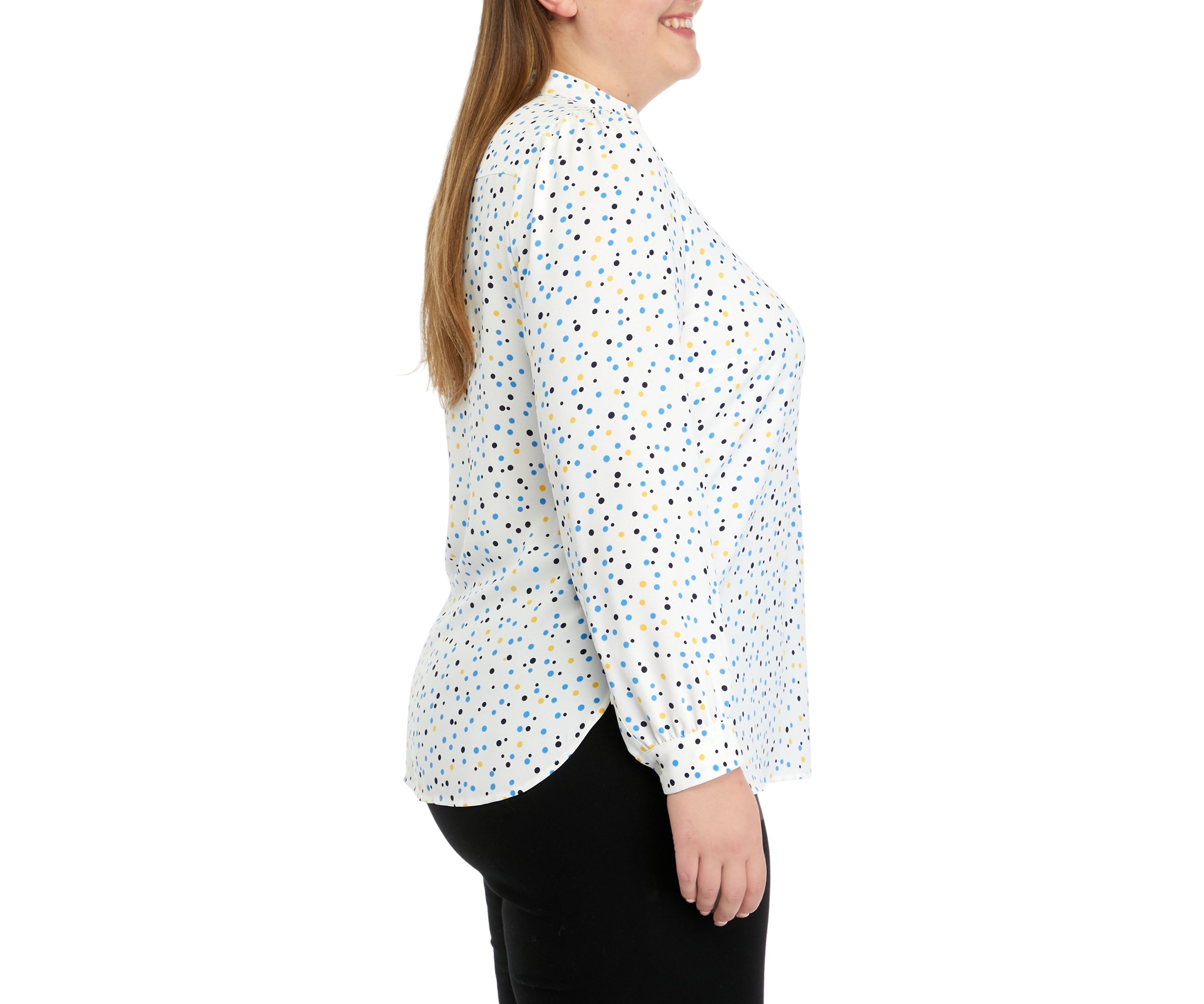 Plus Size Ritz Dot Poet Blouse