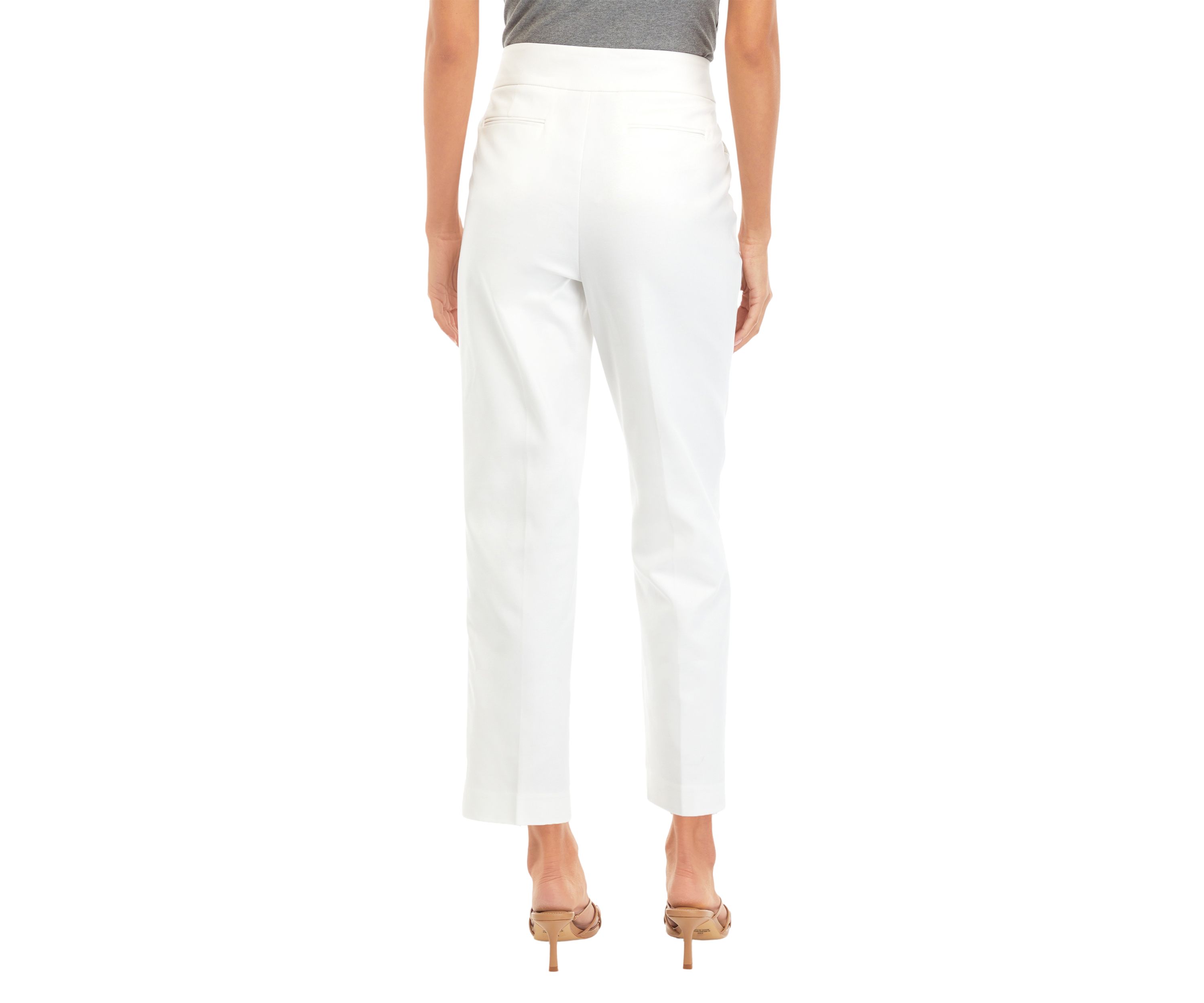 Petite Fly Front Single Coin Pocket Slim Ankle Pants