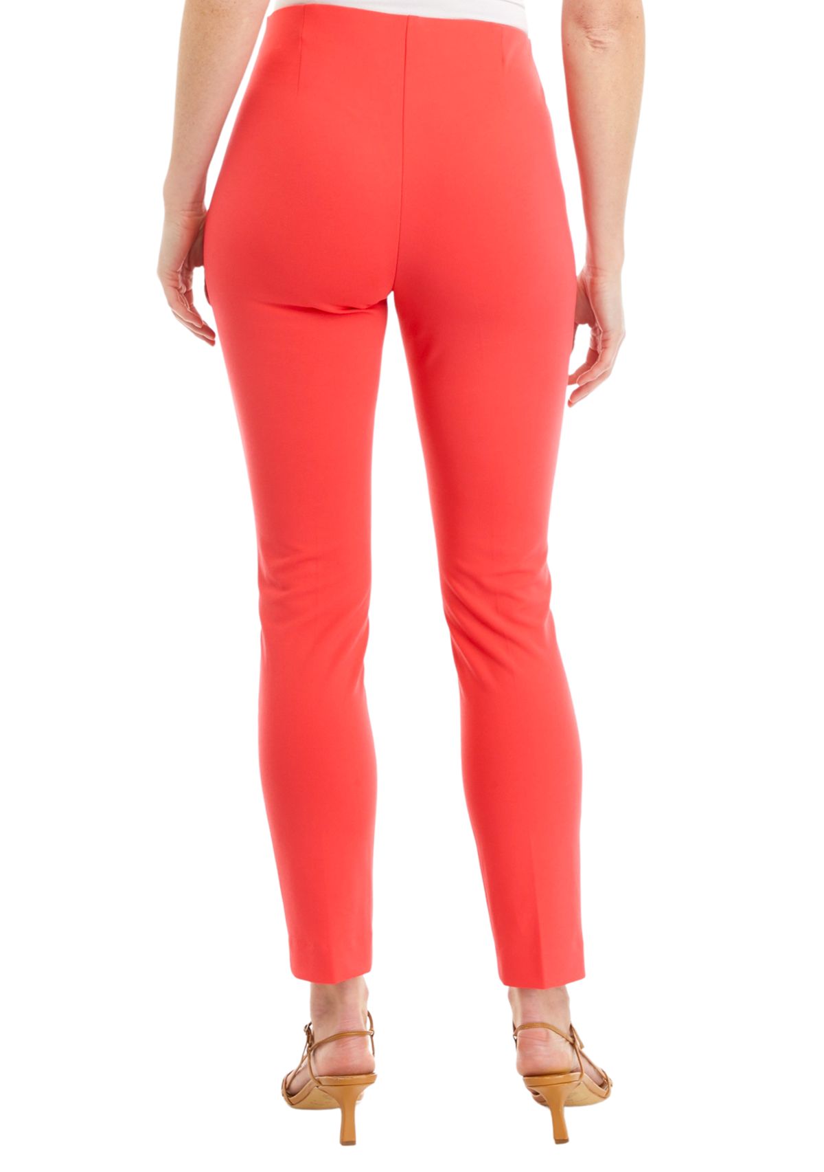 Womens Pull On Hollywood Waist Slim Ankle Pants