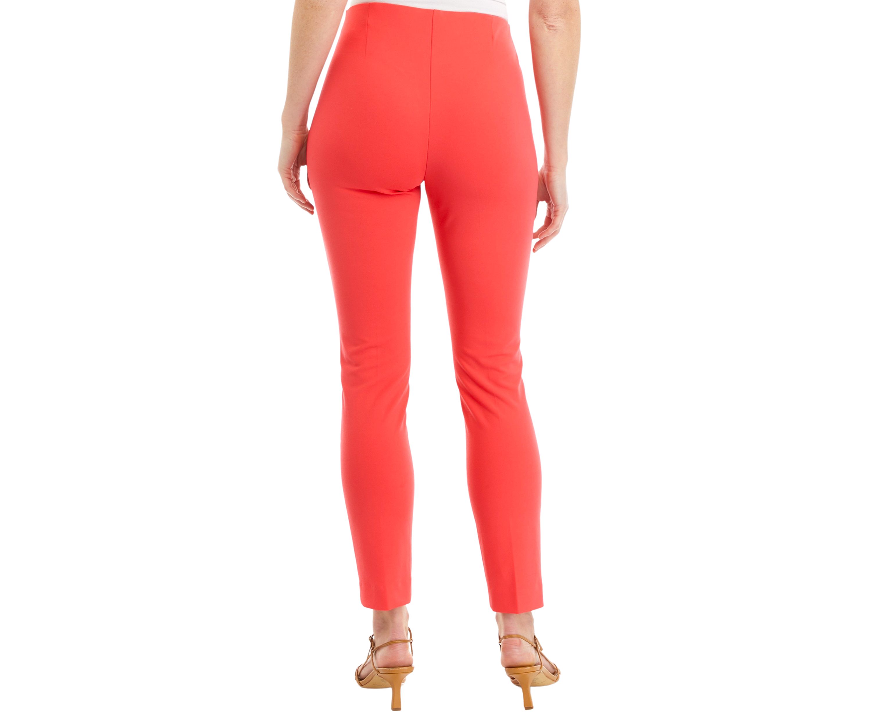 Womens Pull On Hollywood Waist Slim Ankle Pants