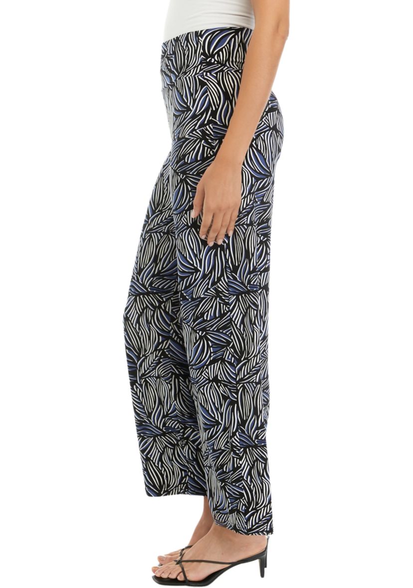 Womens Printed Pull On Flare Pants