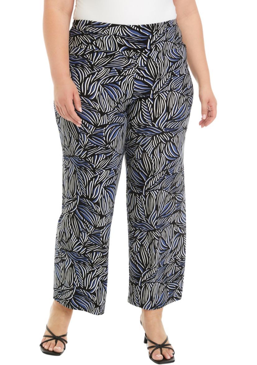 Plus Size High Rise Pull On Pants