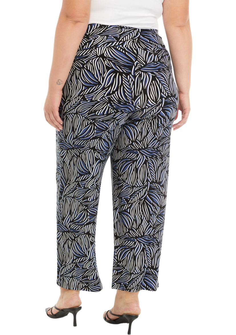 Plus Size High Rise Pull On Pants