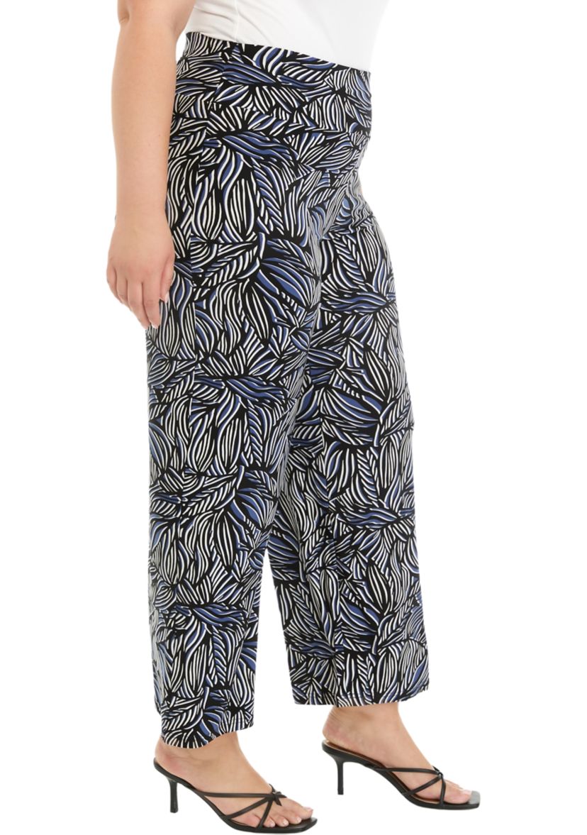 Plus Size High Rise Pull On Pants
