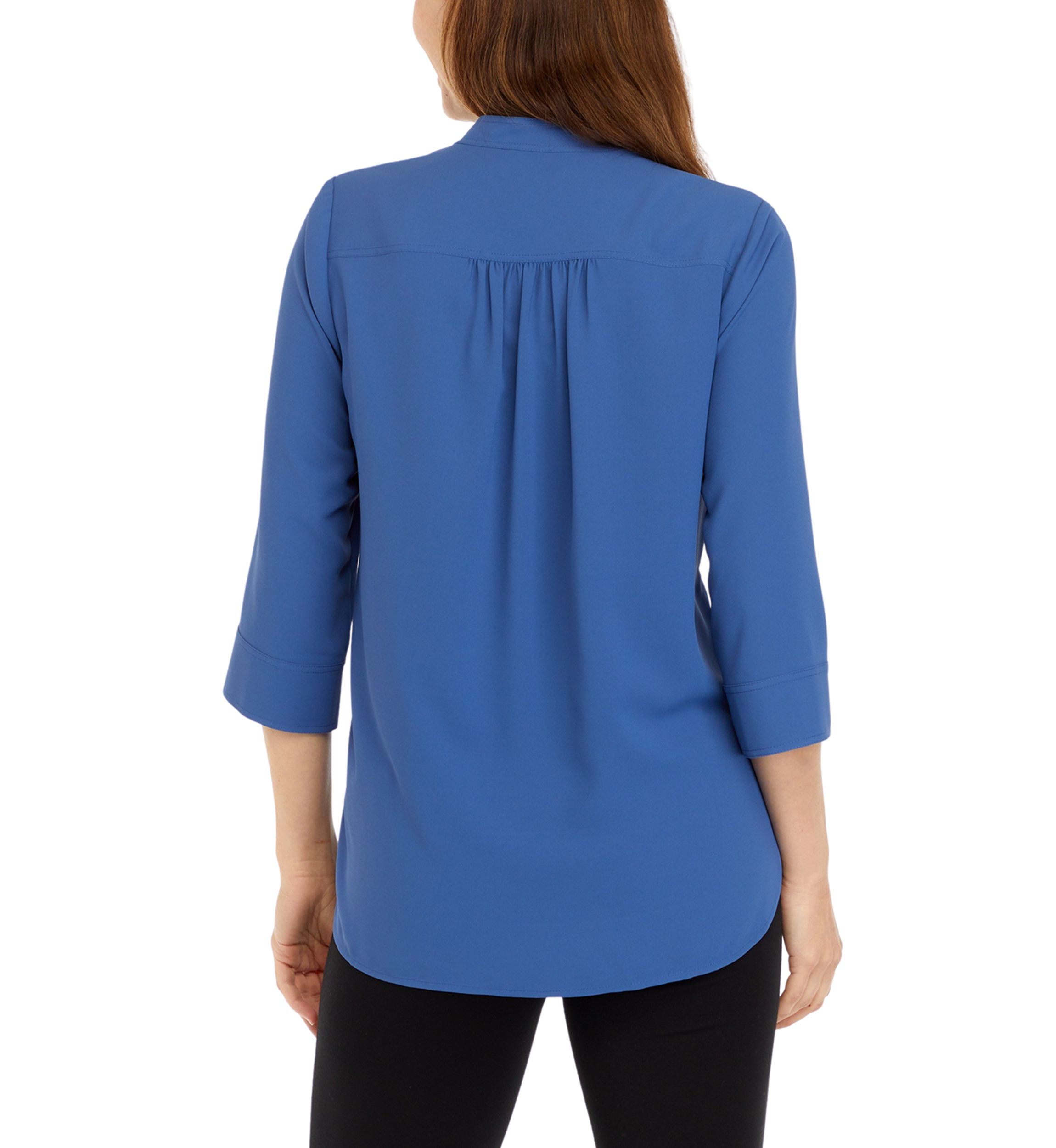 Womens 3/4 Sleeve V-Neck Tunic Top