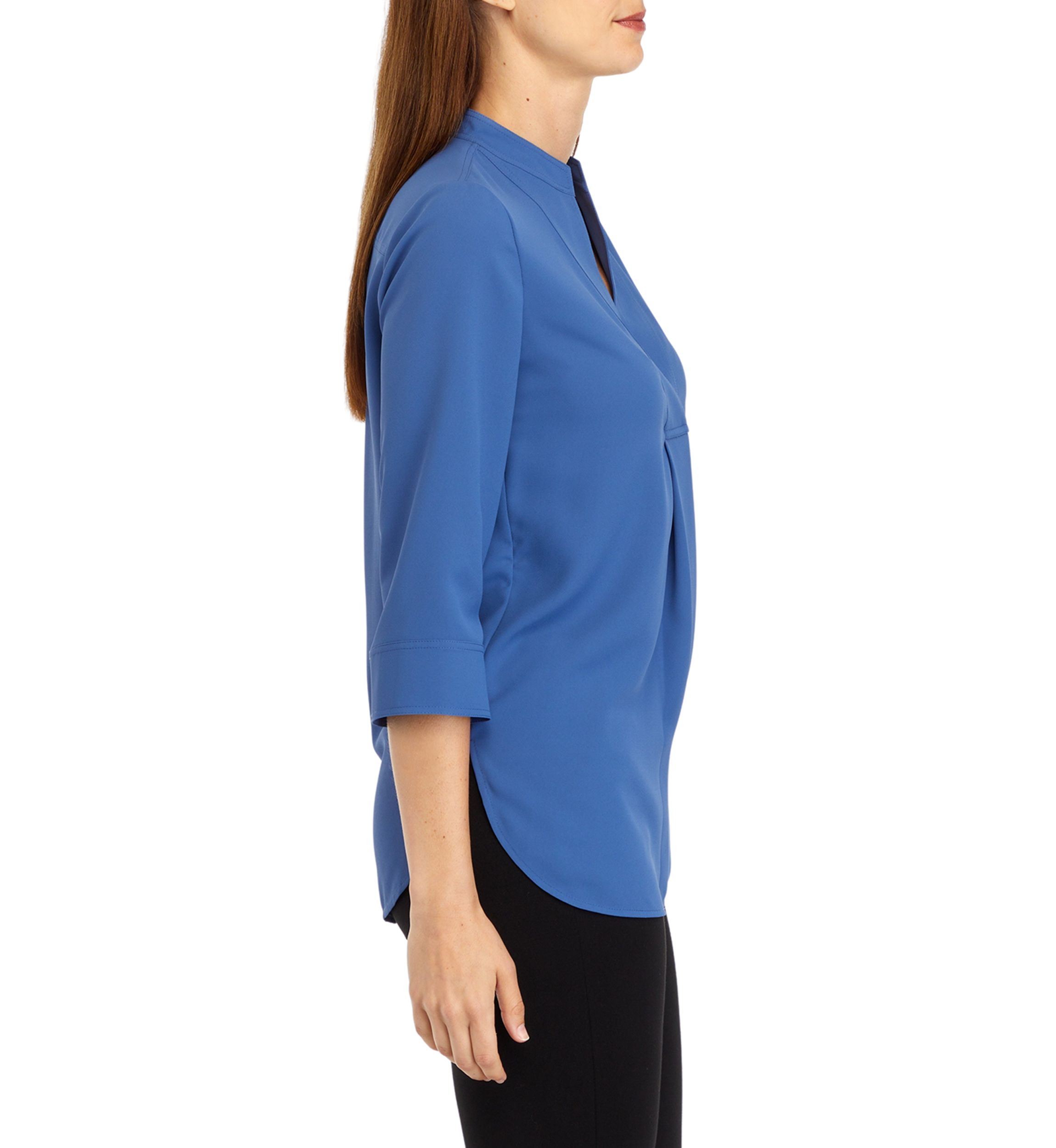 Womens 3/4 Sleeve V-Neck Tunic Top
