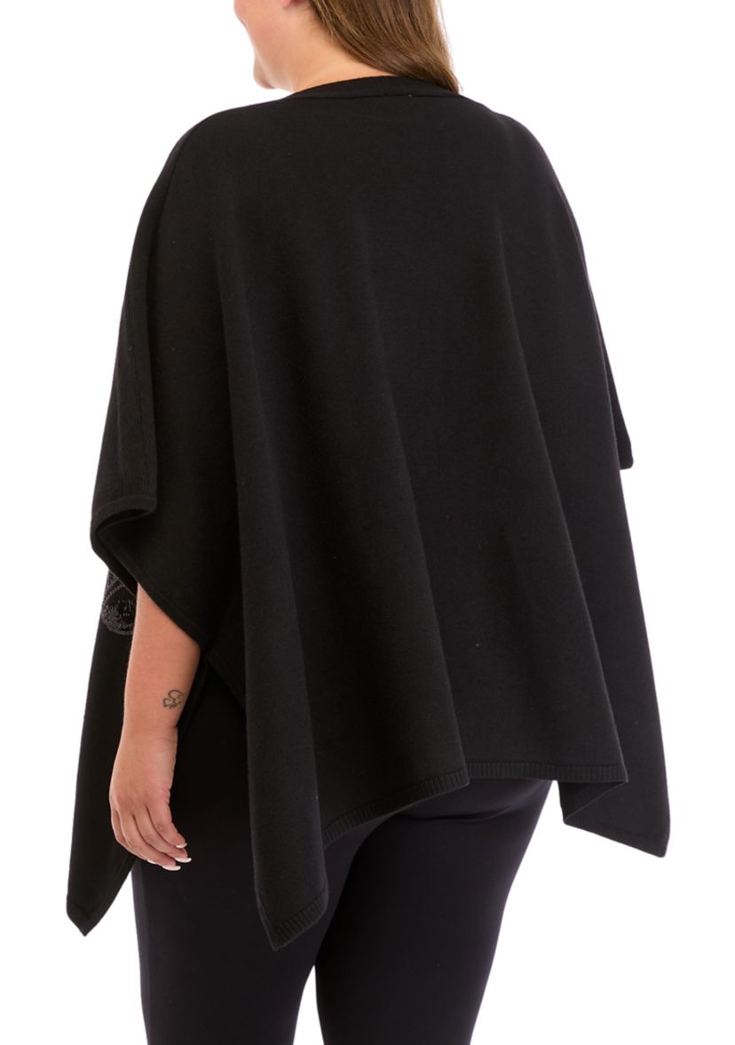 Plus Size Kimono Sleeve Sequin Top 