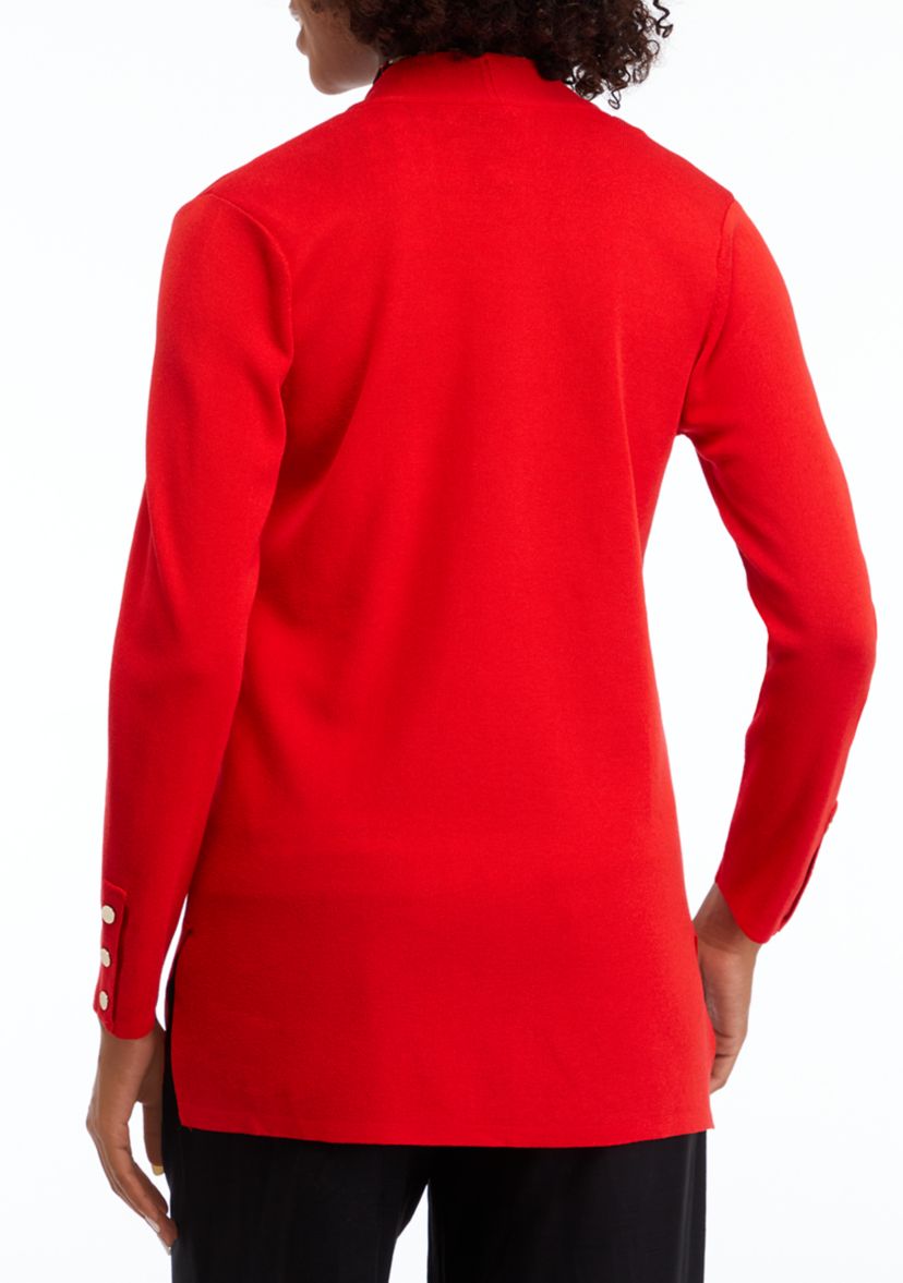 Womens Carmel Self Edge Kissing Front Cardigan