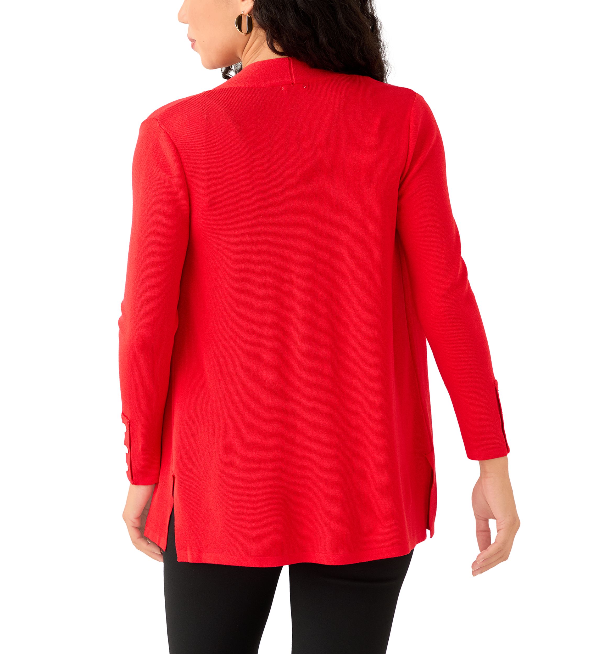 Petite Carmel Self Edge Kissing Front Cardigan