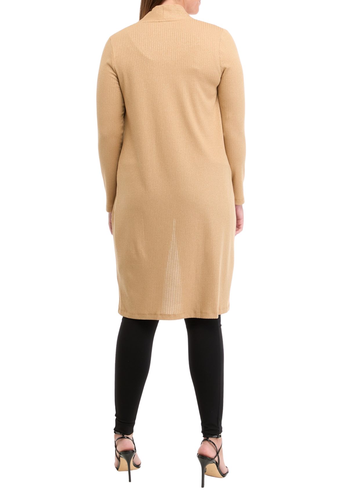 Lurex Ribbed Knit Cardigan main image 0