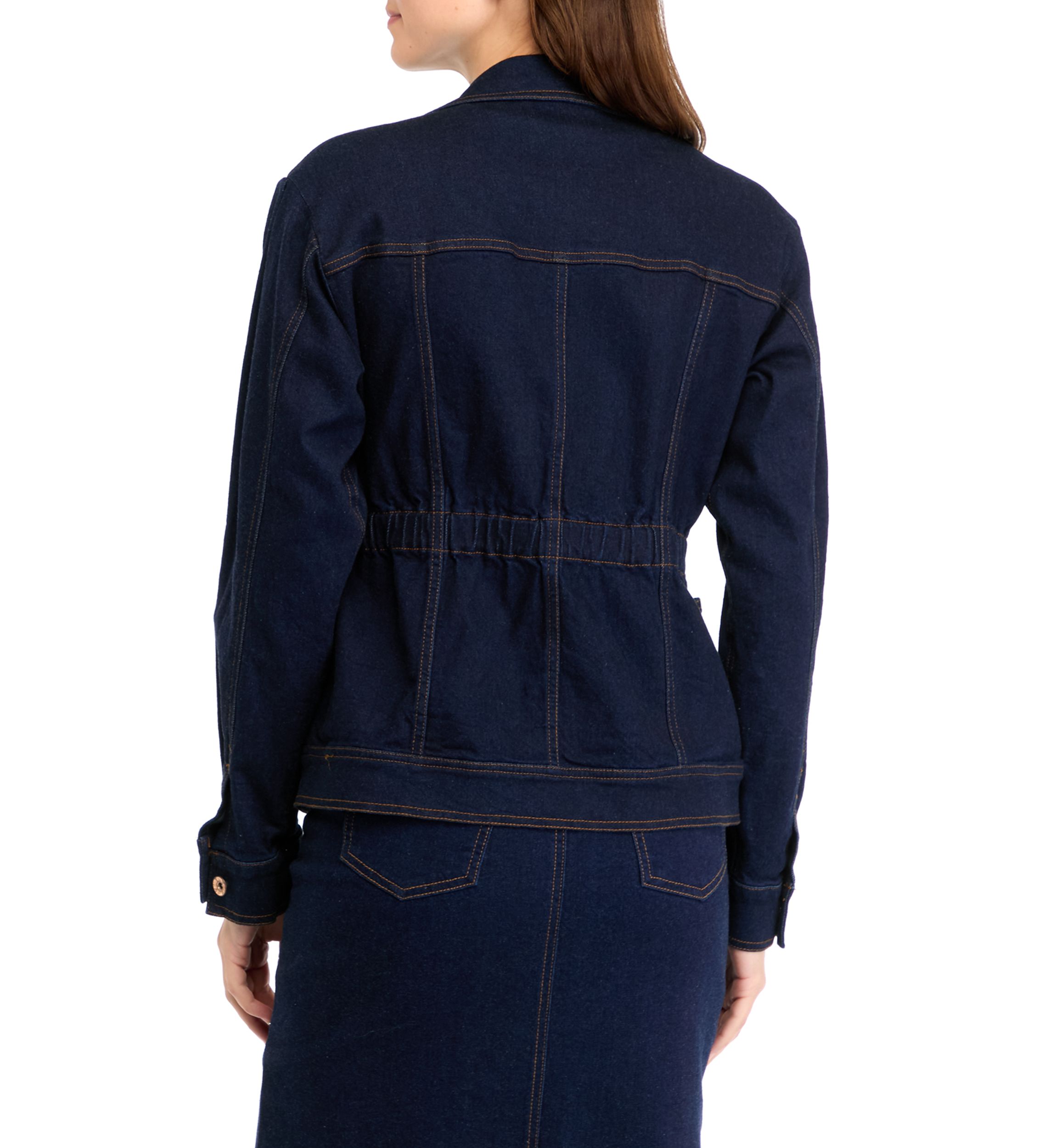 Womens Shirred Denim Jacket