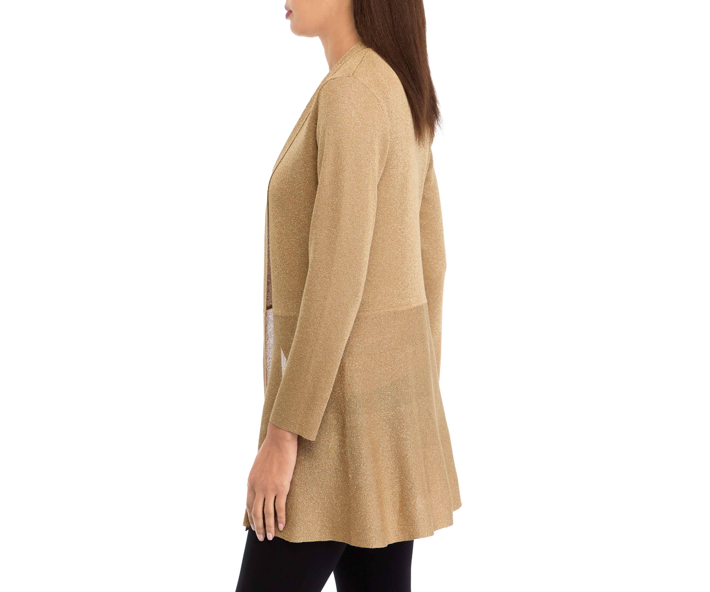 Womens Lurex Monterey Cardigan 