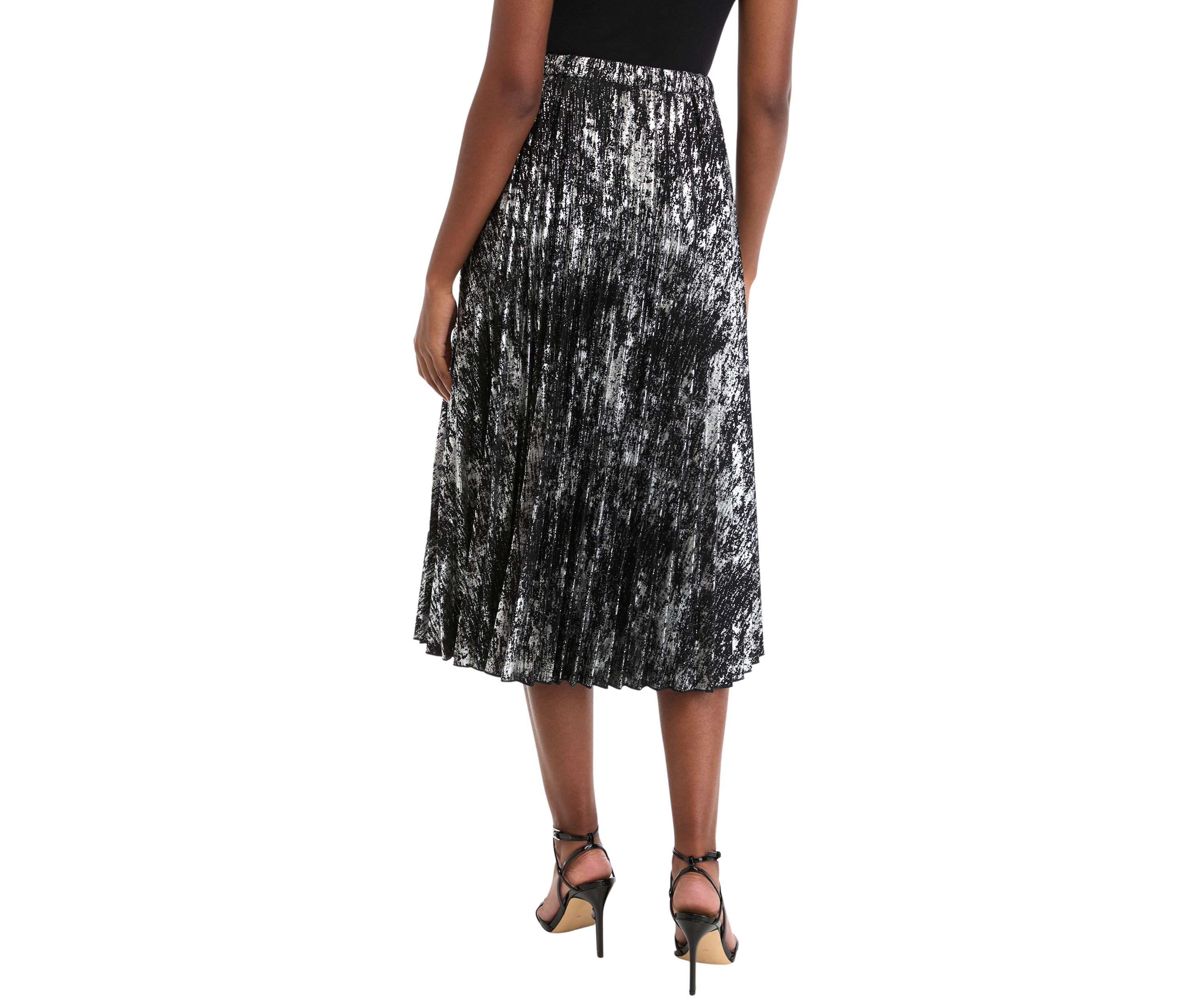 Petite Pull On Pleated Skirt