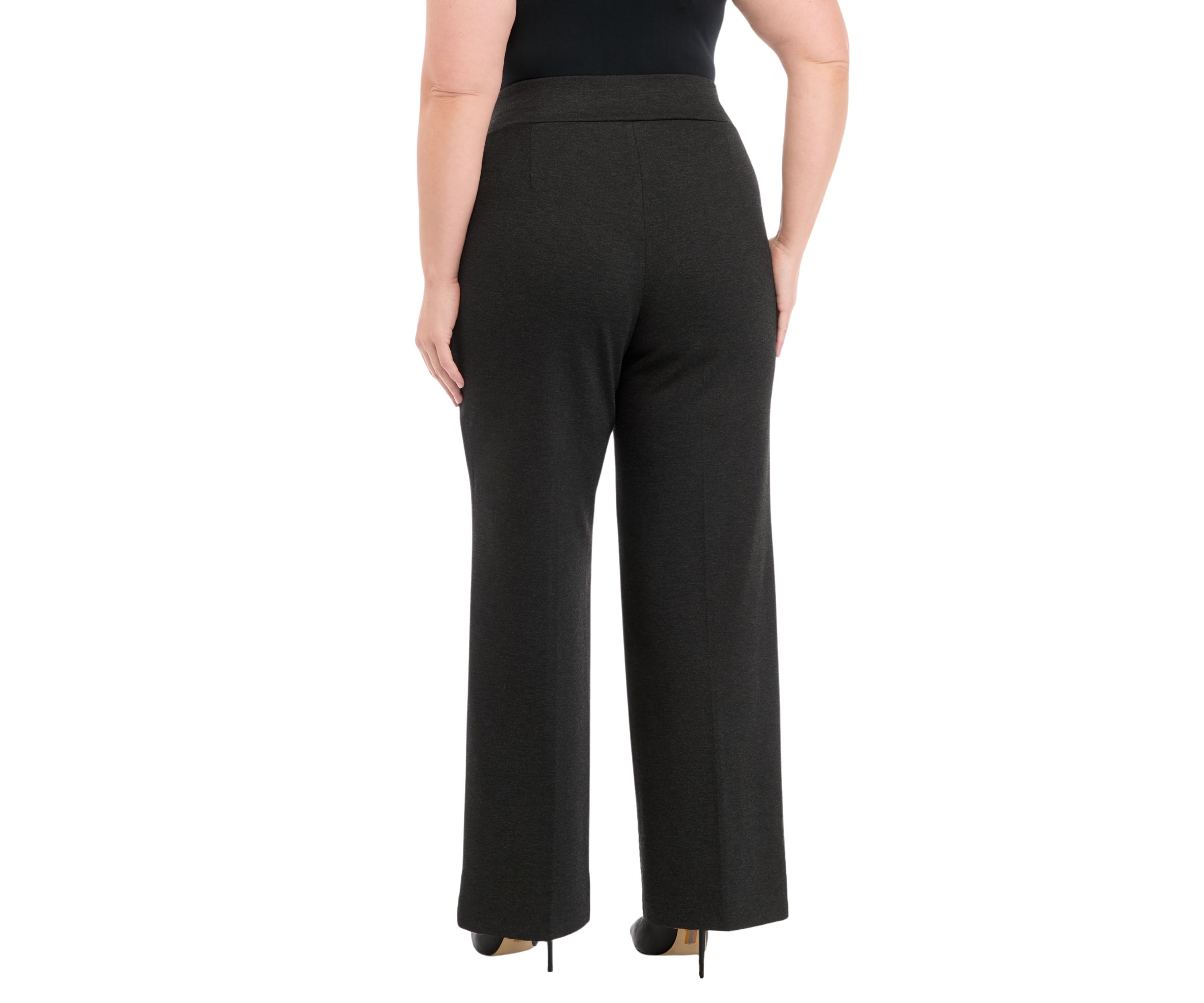 Plus Size Pull On Wide Leg Pants