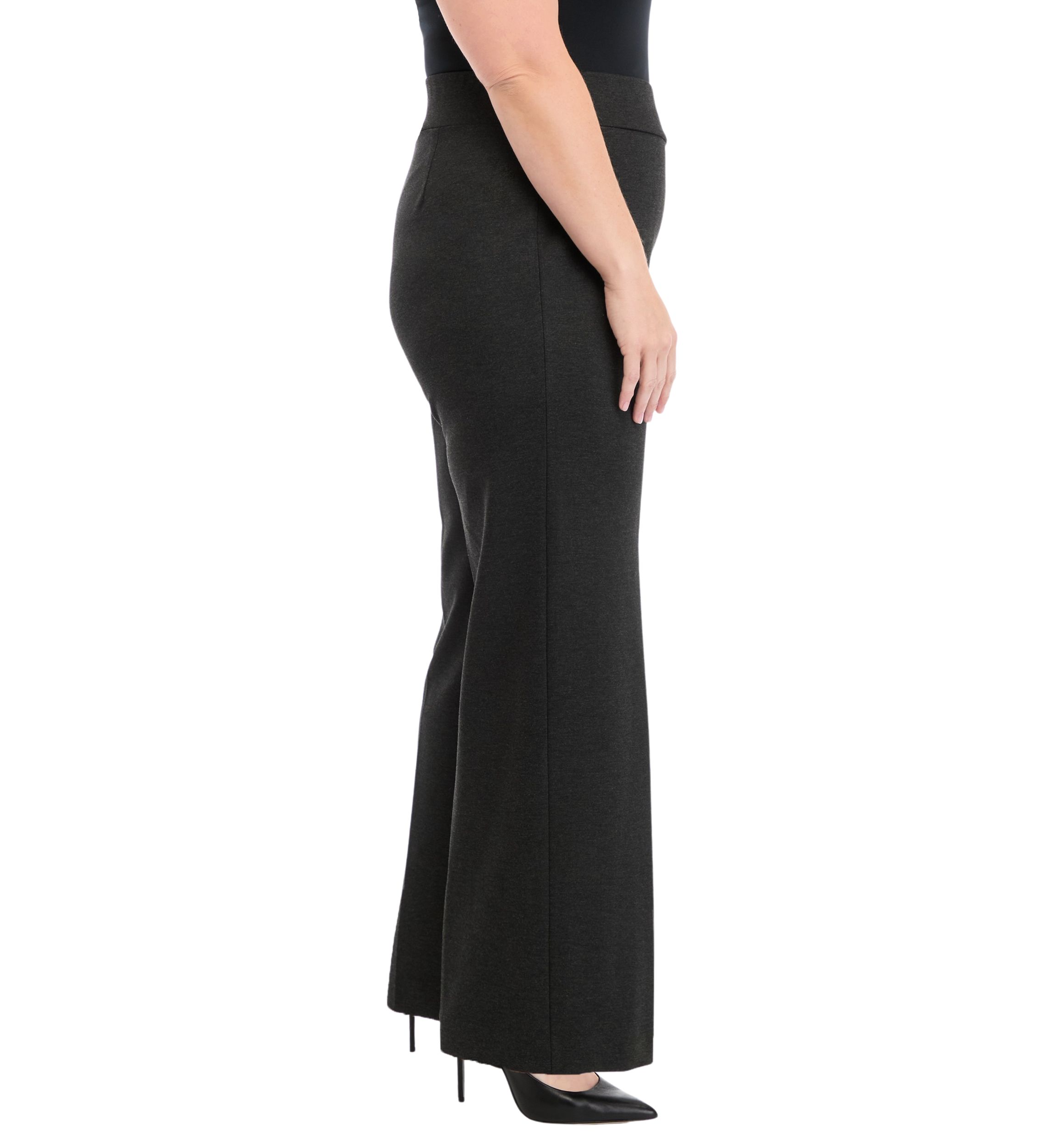Plus Size Pull On Wide Leg Pants