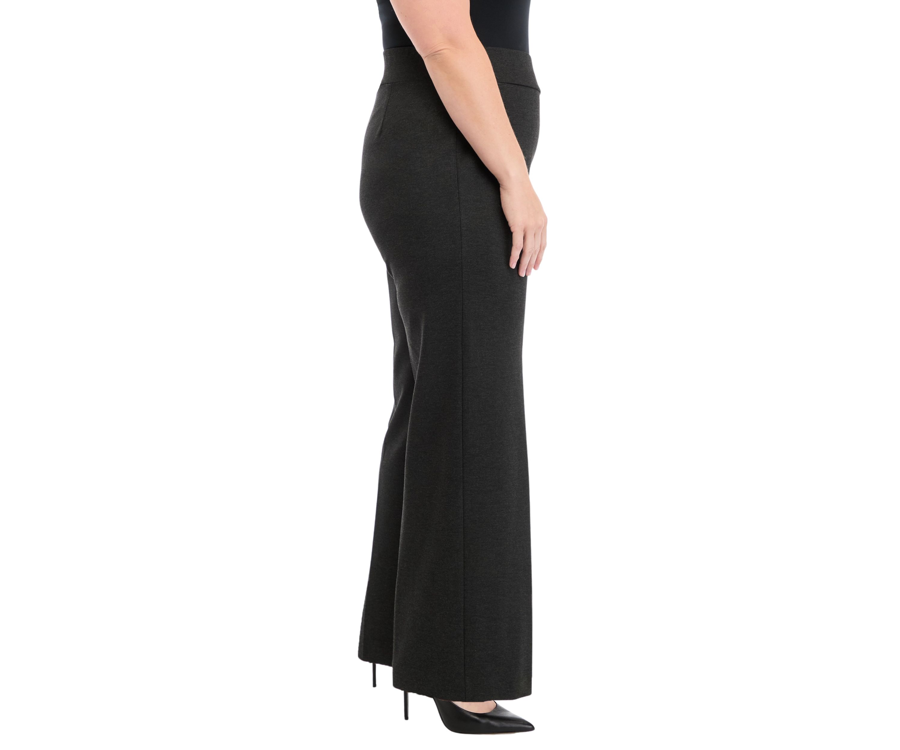 Plus Size Pull On Wide Leg Pants