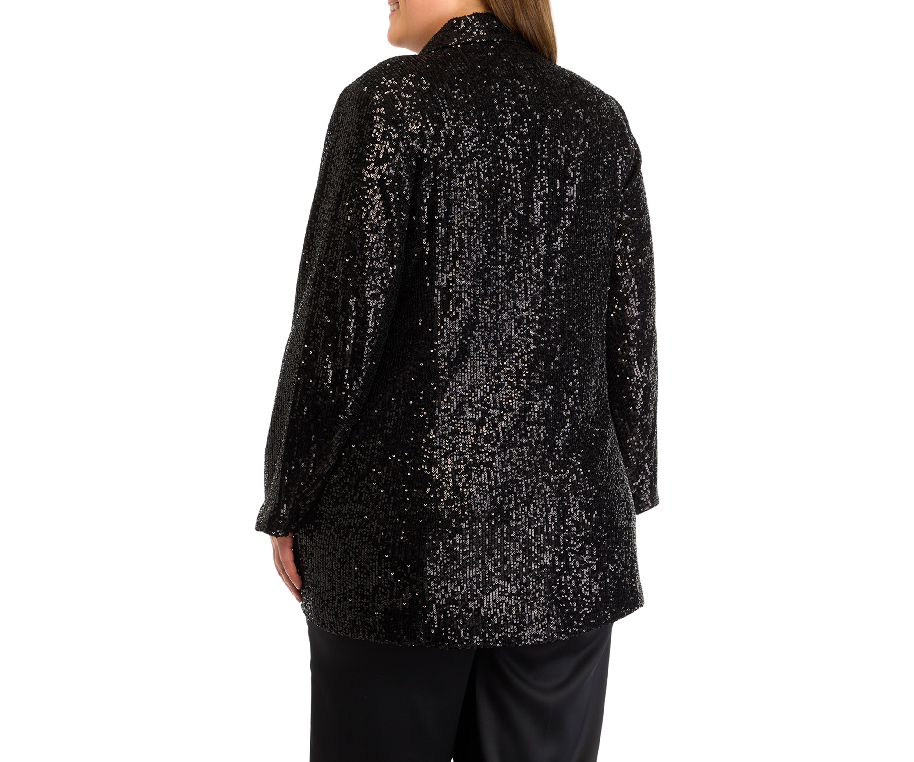 Plus Size Drape Front Cardigan 