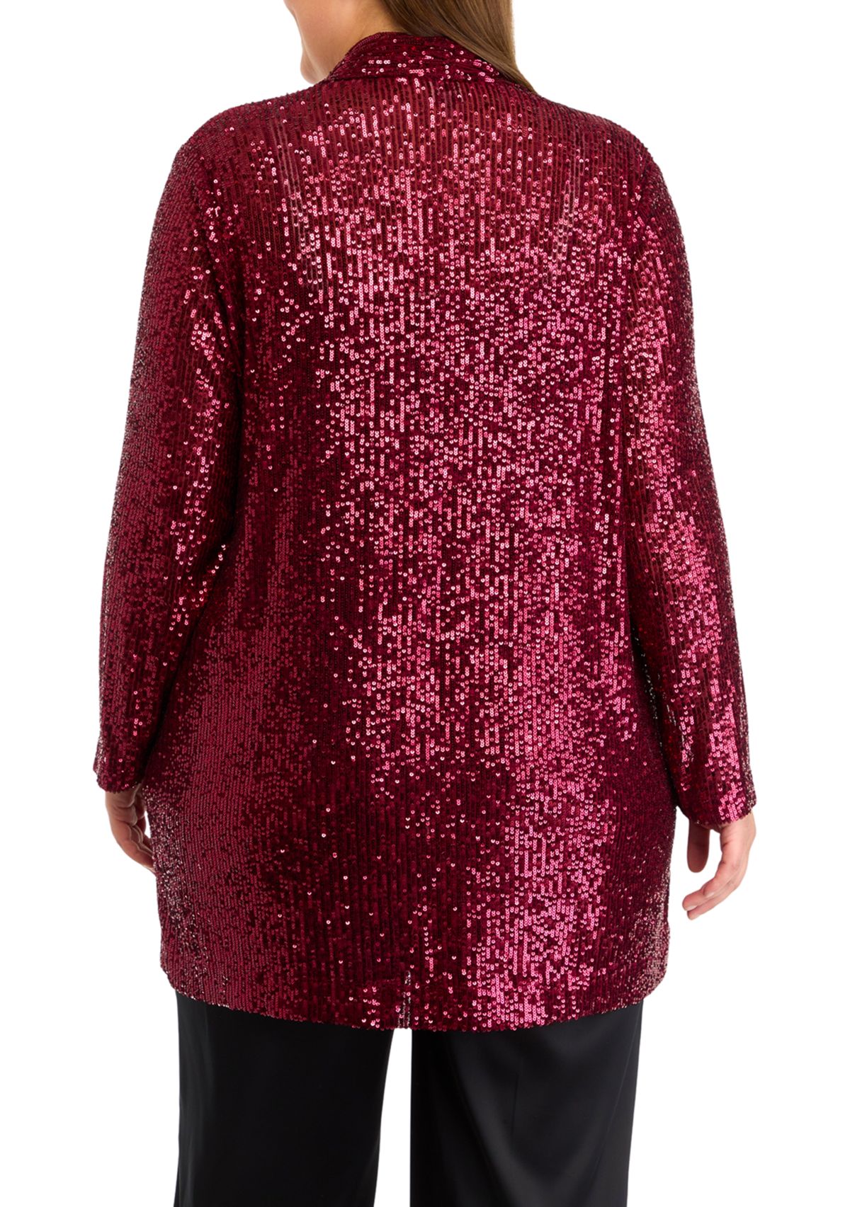 Plus Size Drape Front Cardigan 