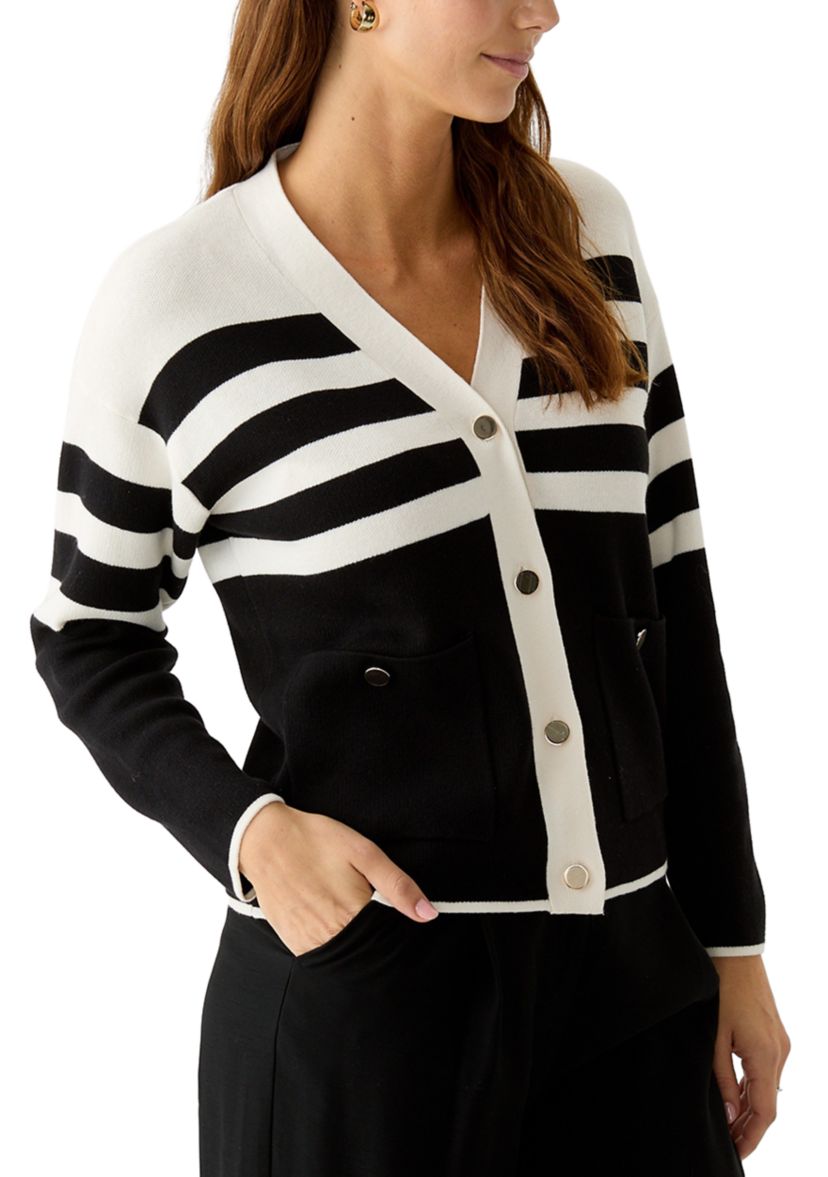 Petite Stripe Cardigan