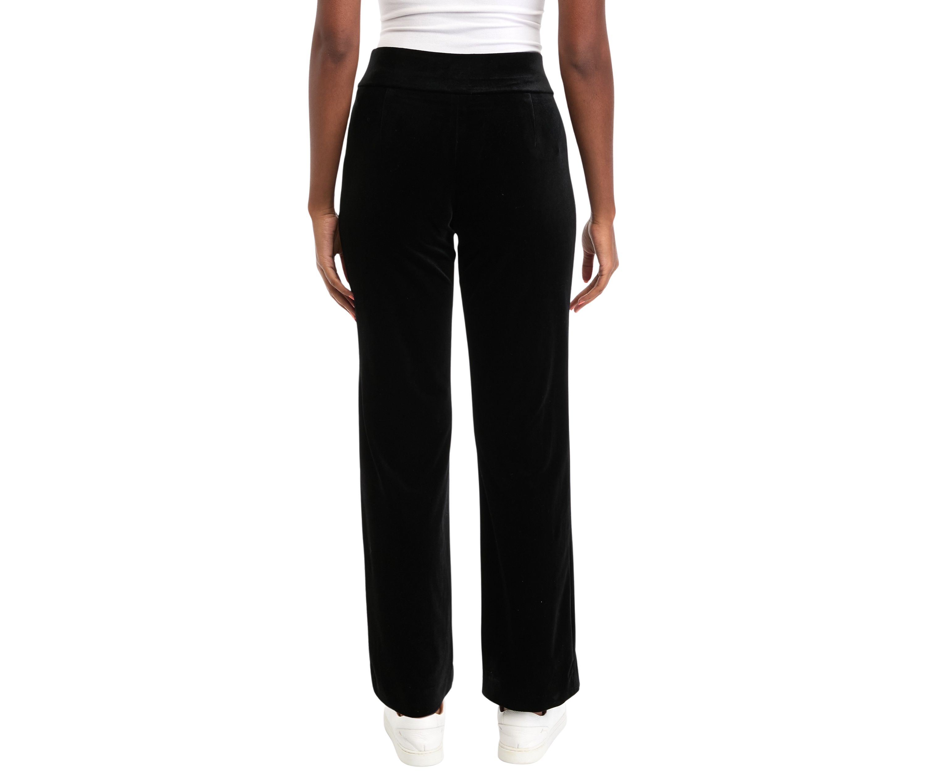 Womens Wide Leg Velour Pants