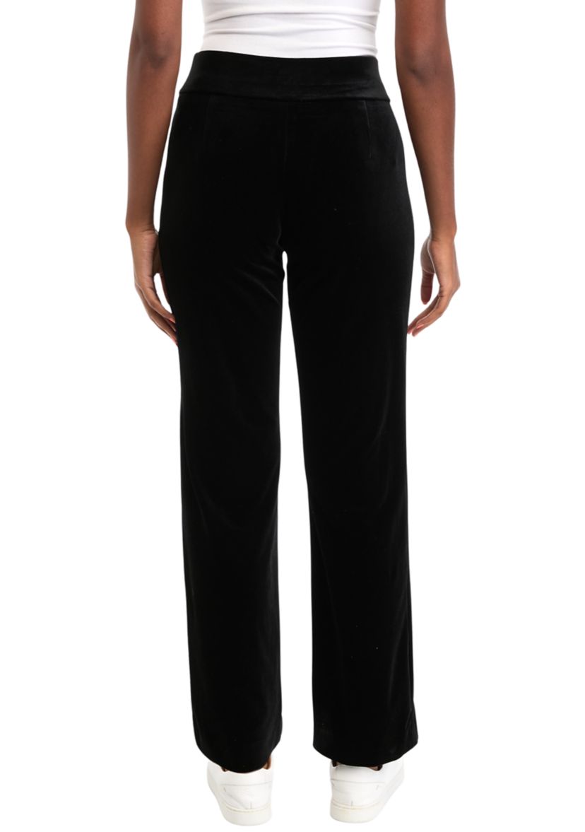 Womens Wide Leg Velour Pants