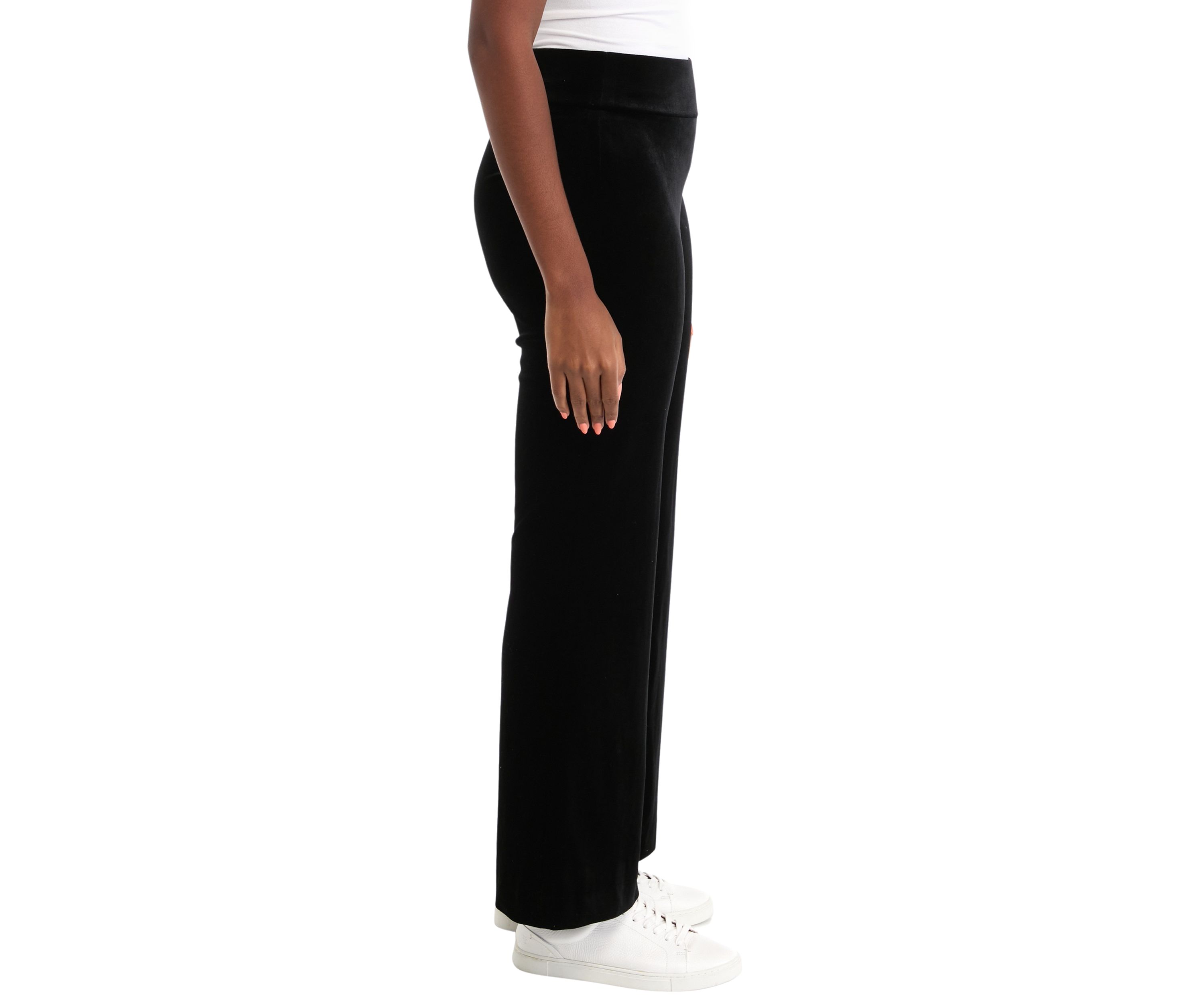 Womens Wide Leg Velour Pants