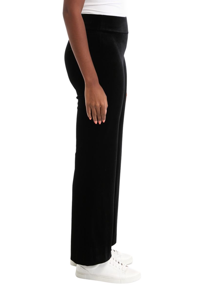 Womens Wide Leg Velour Pants