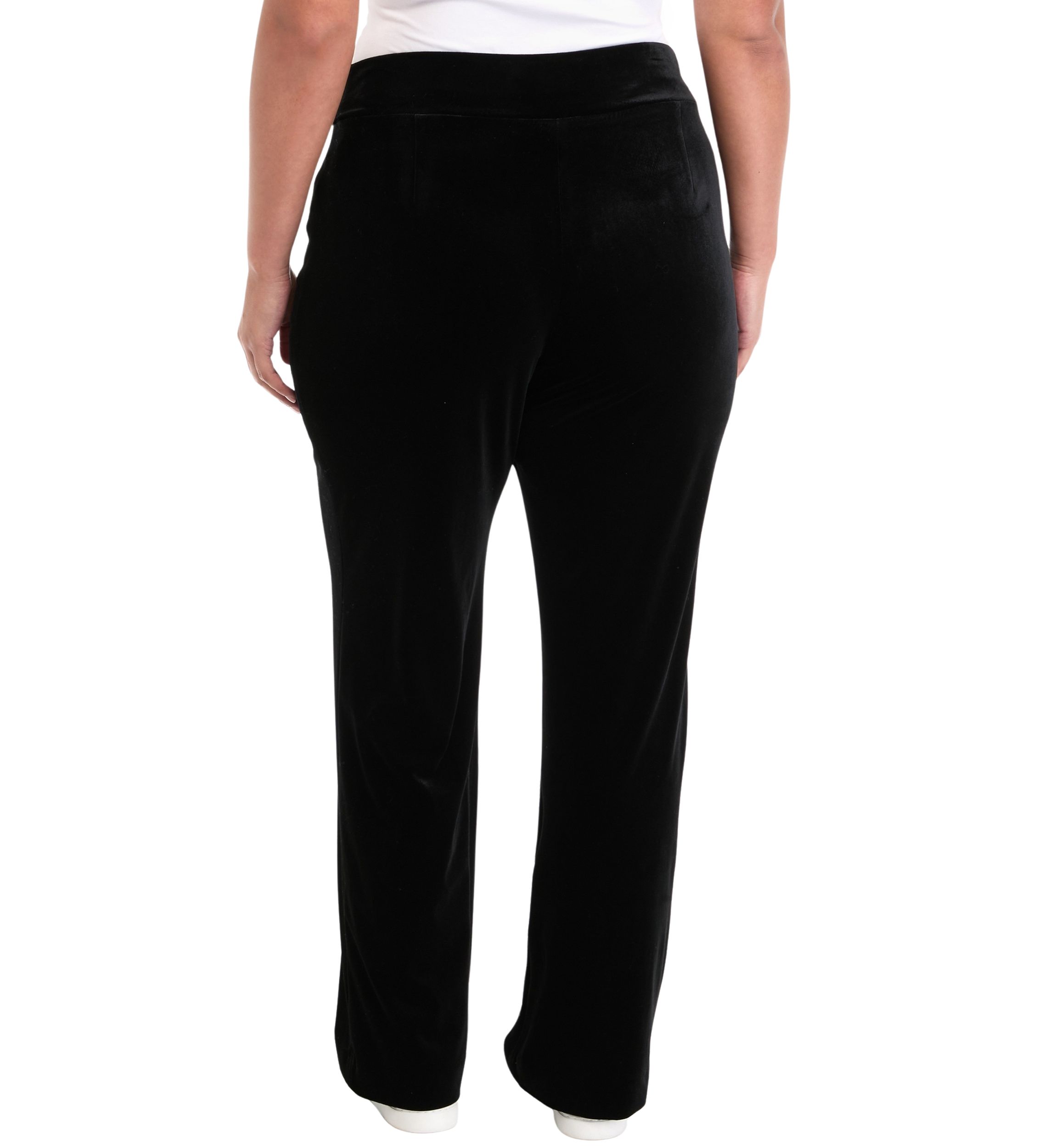 Plus Size Wide Leg Velour Pants 