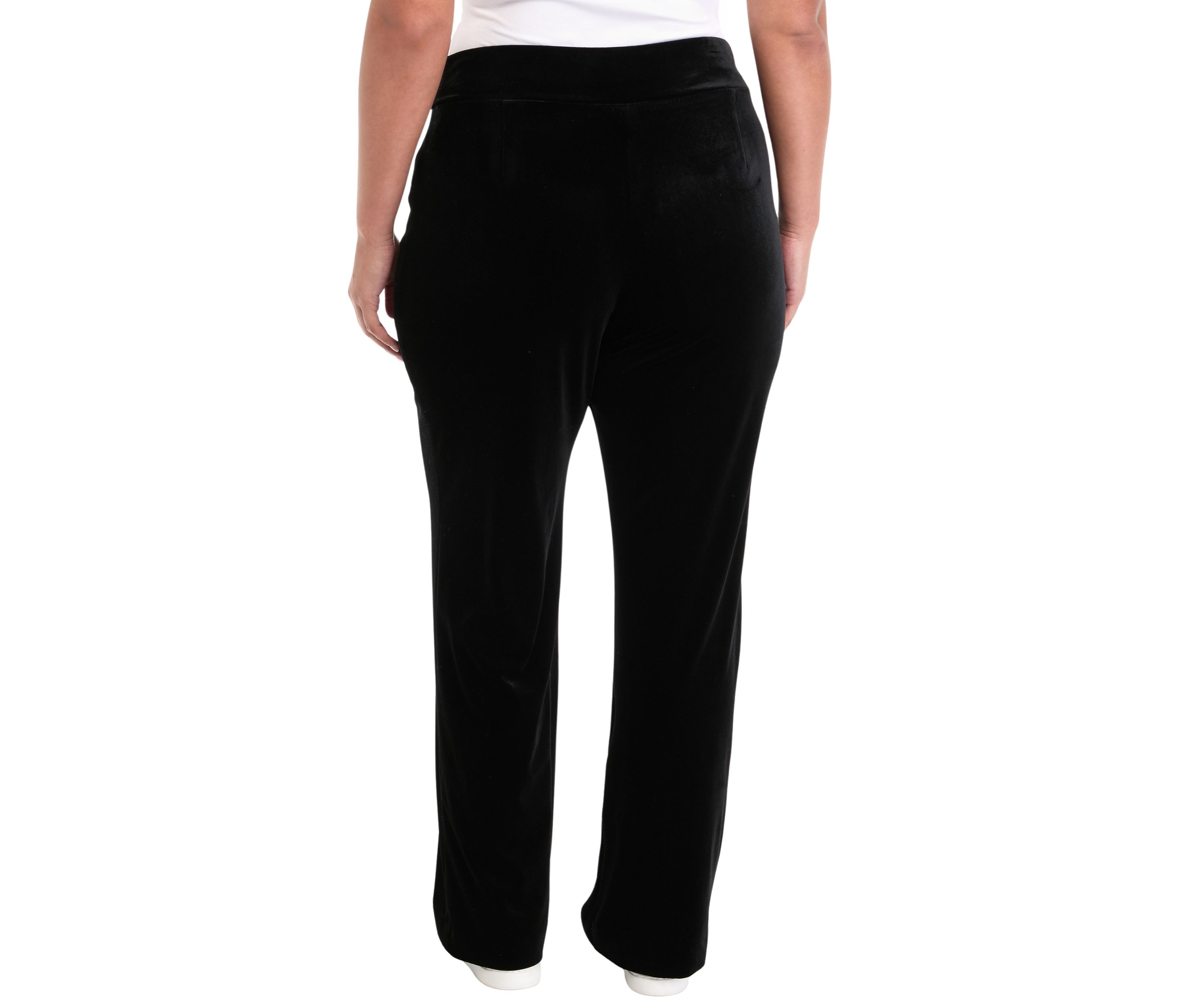 Plus Size Wide Leg Velour Pants 