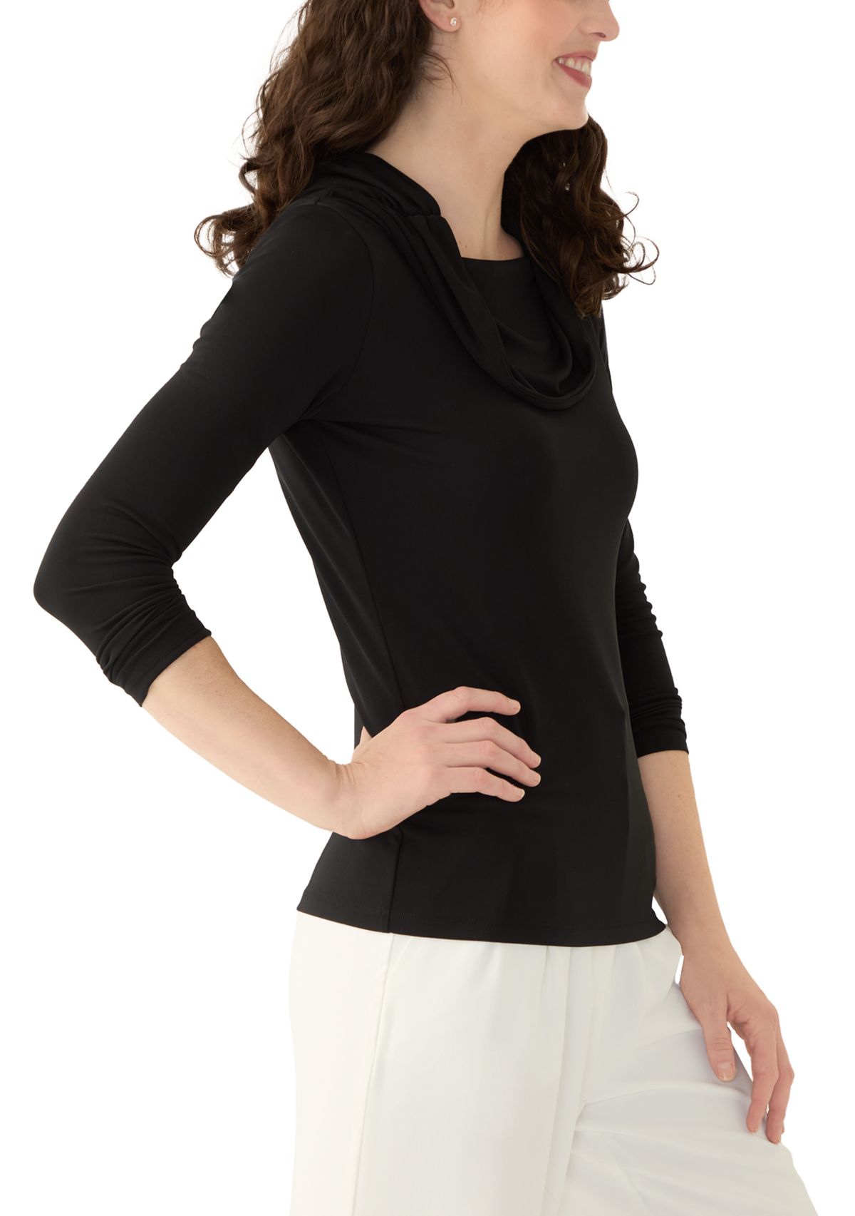 Womens Long Sleeve Off the Shoulder Top 
