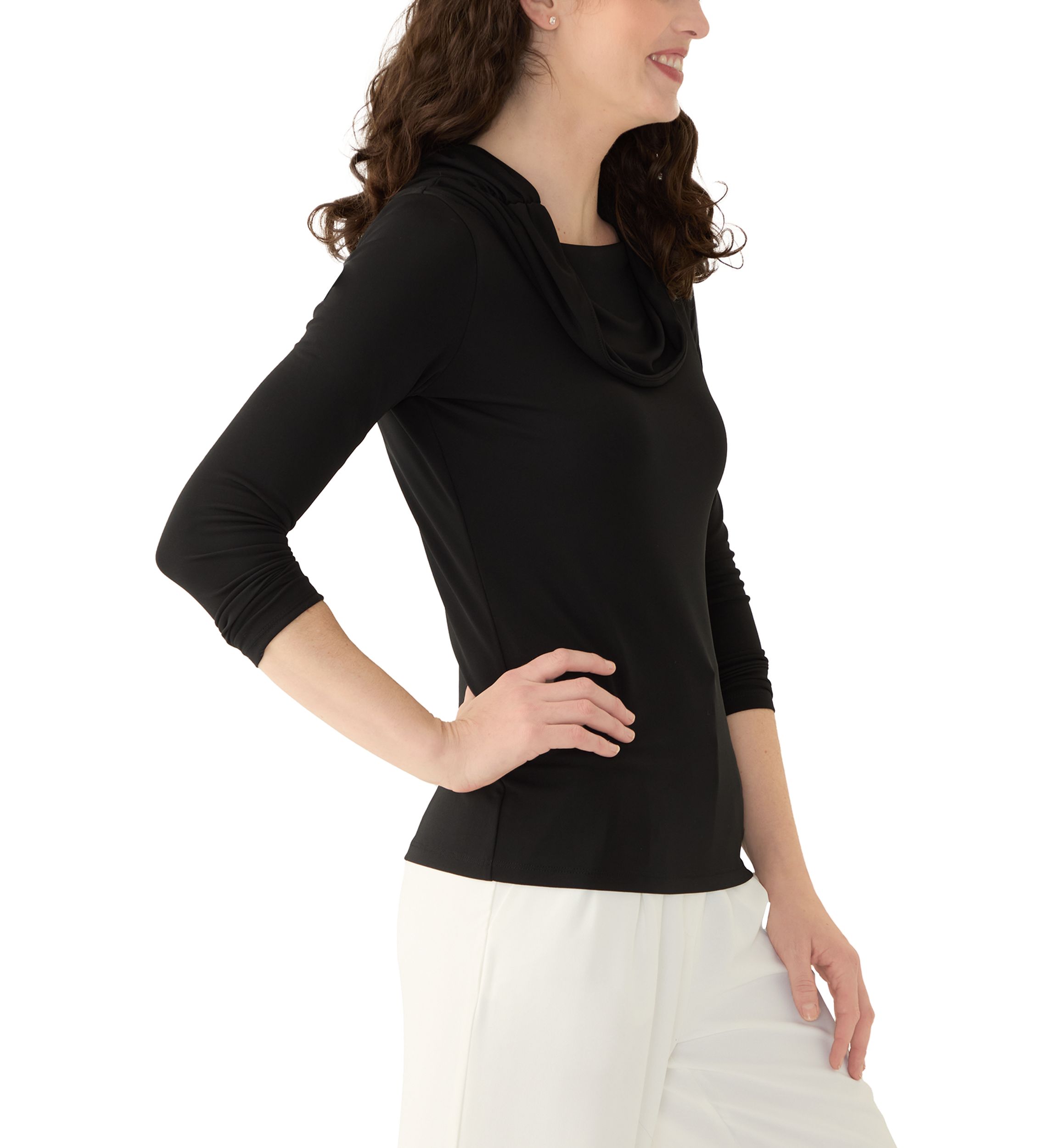 Womens Long Sleeve Off the Shoulder Top 
