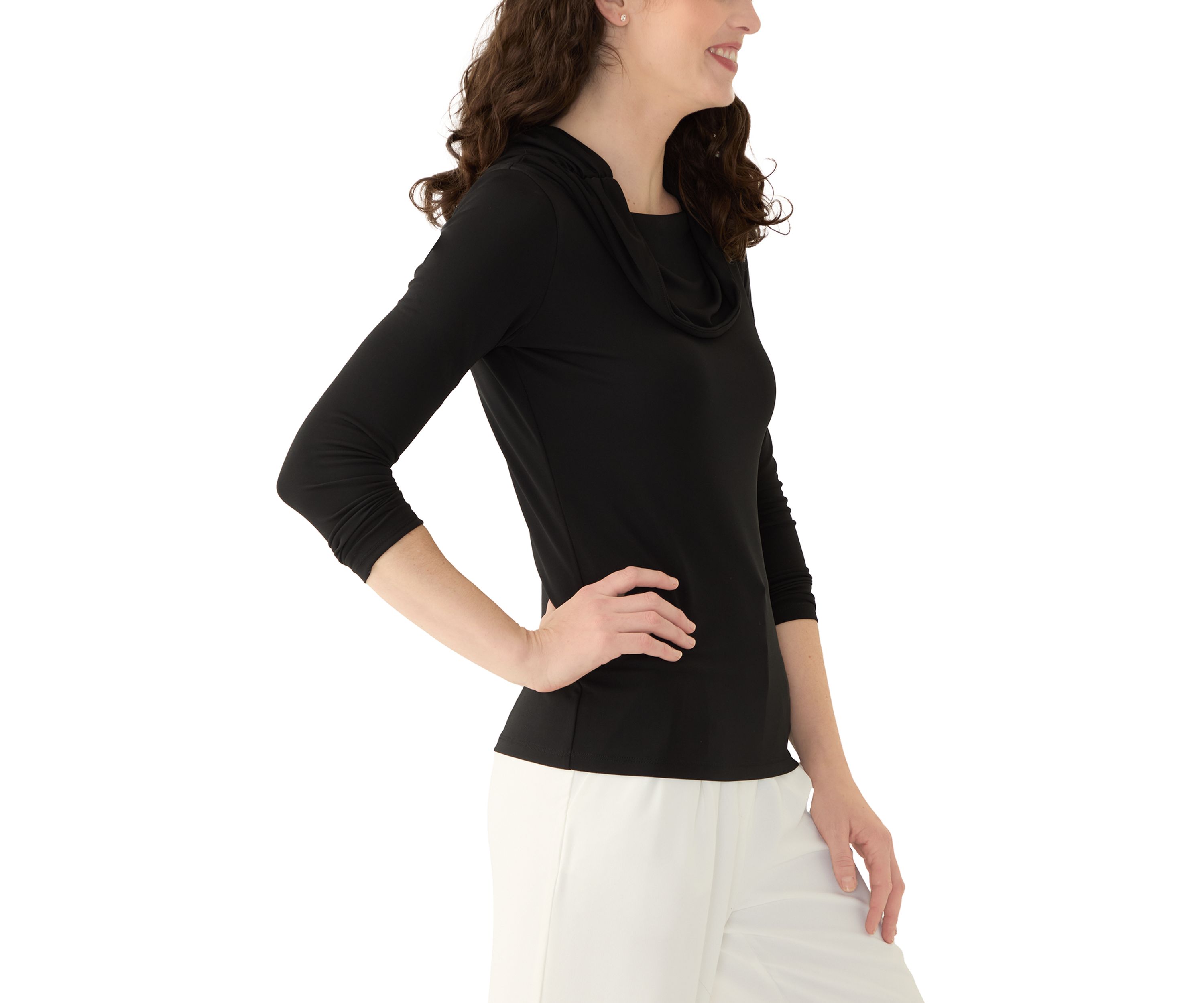 Womens Long Sleeve Off the Shoulder Top 