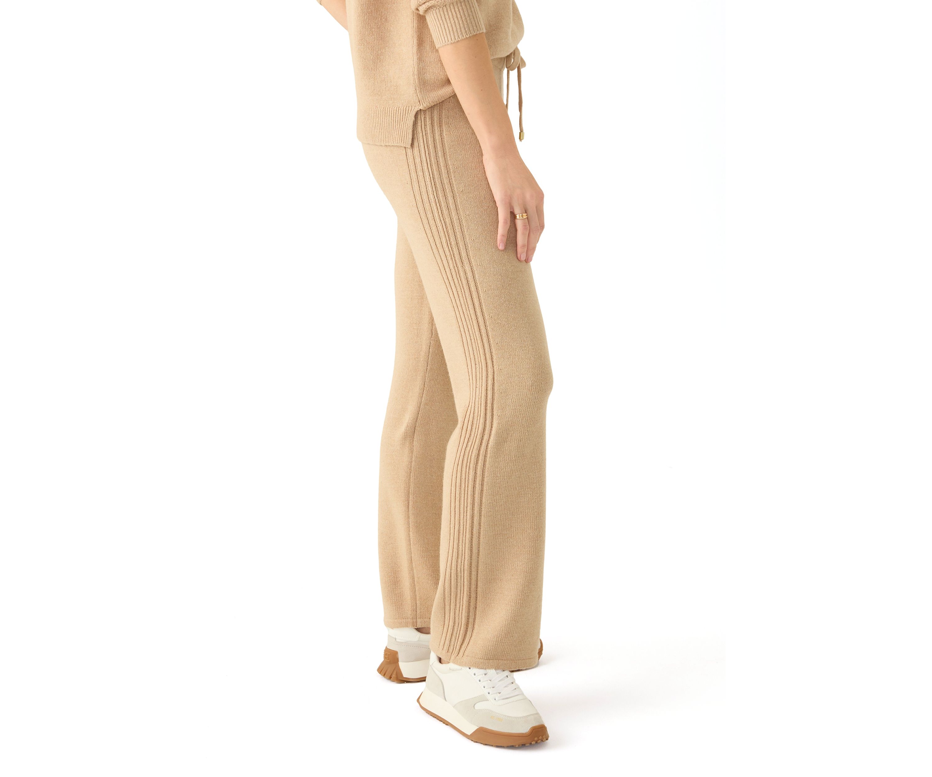 Womens Wide Leg Sweater Pants 